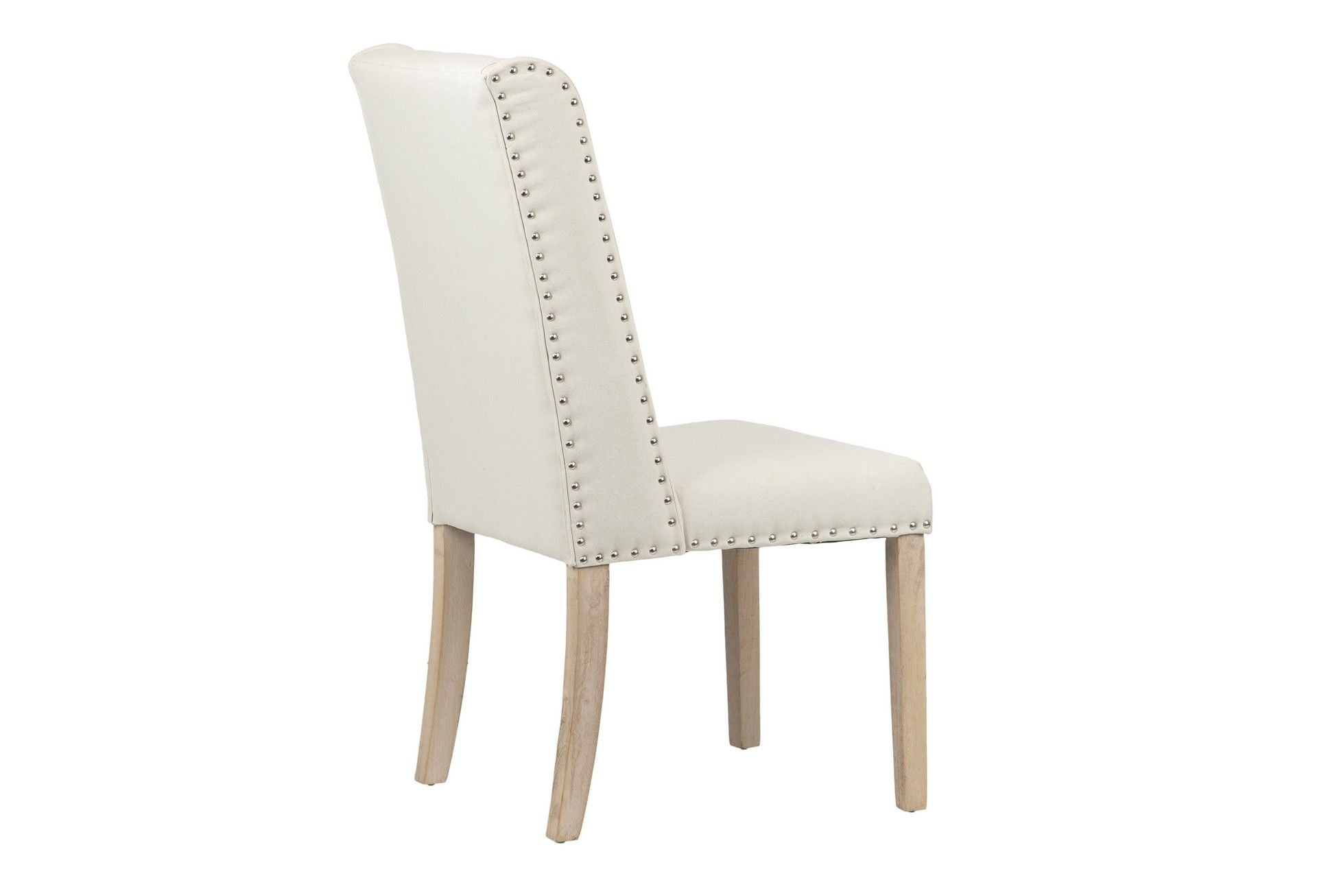 SILLA MADERA DE CAUCHO LINO TIRADOR 55x63x101 CM - Min.2 uds