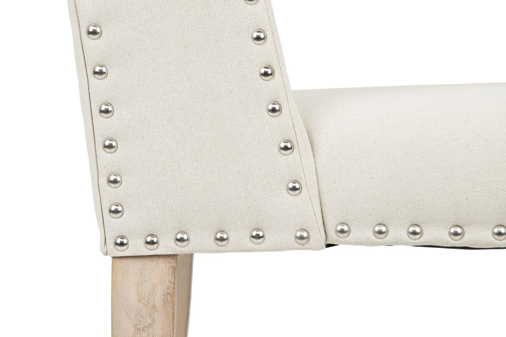SILLA MADERA DE CAUCHO LINO TIRADOR 55x63x101 CM - Min.2 uds