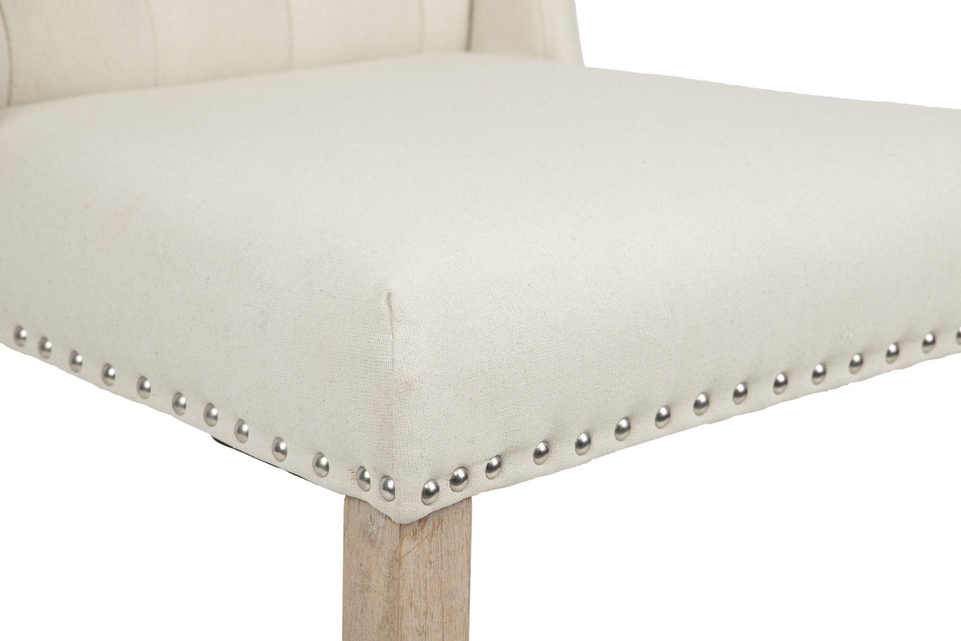 SILLA MADERA DE CAUCHO LINO TIRADOR 55x63x101 CM - Min.2 uds