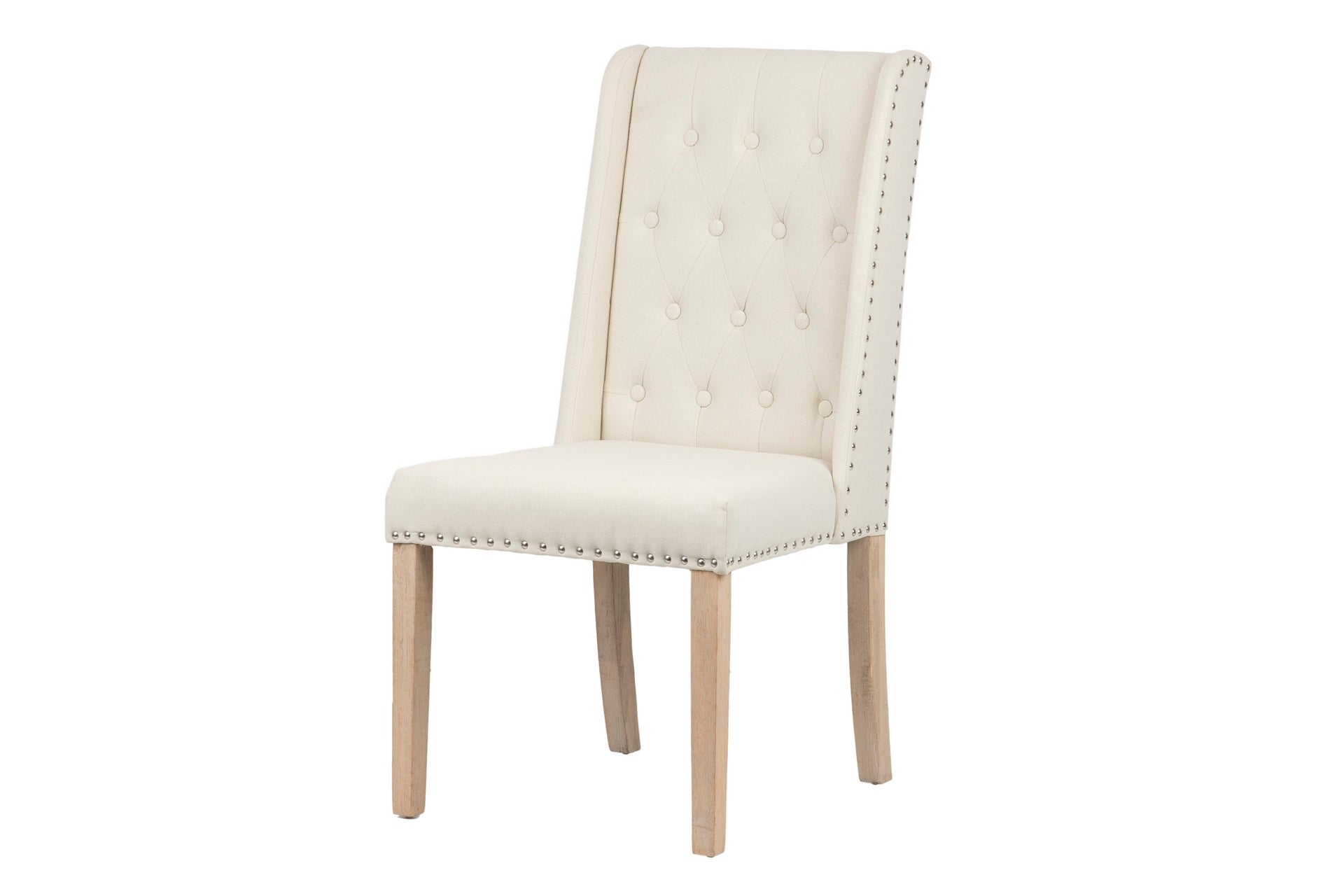 SILLA LINO CAPITONE BEIGE CON TIRADOR 55x63x101 CM - Min.2 uds