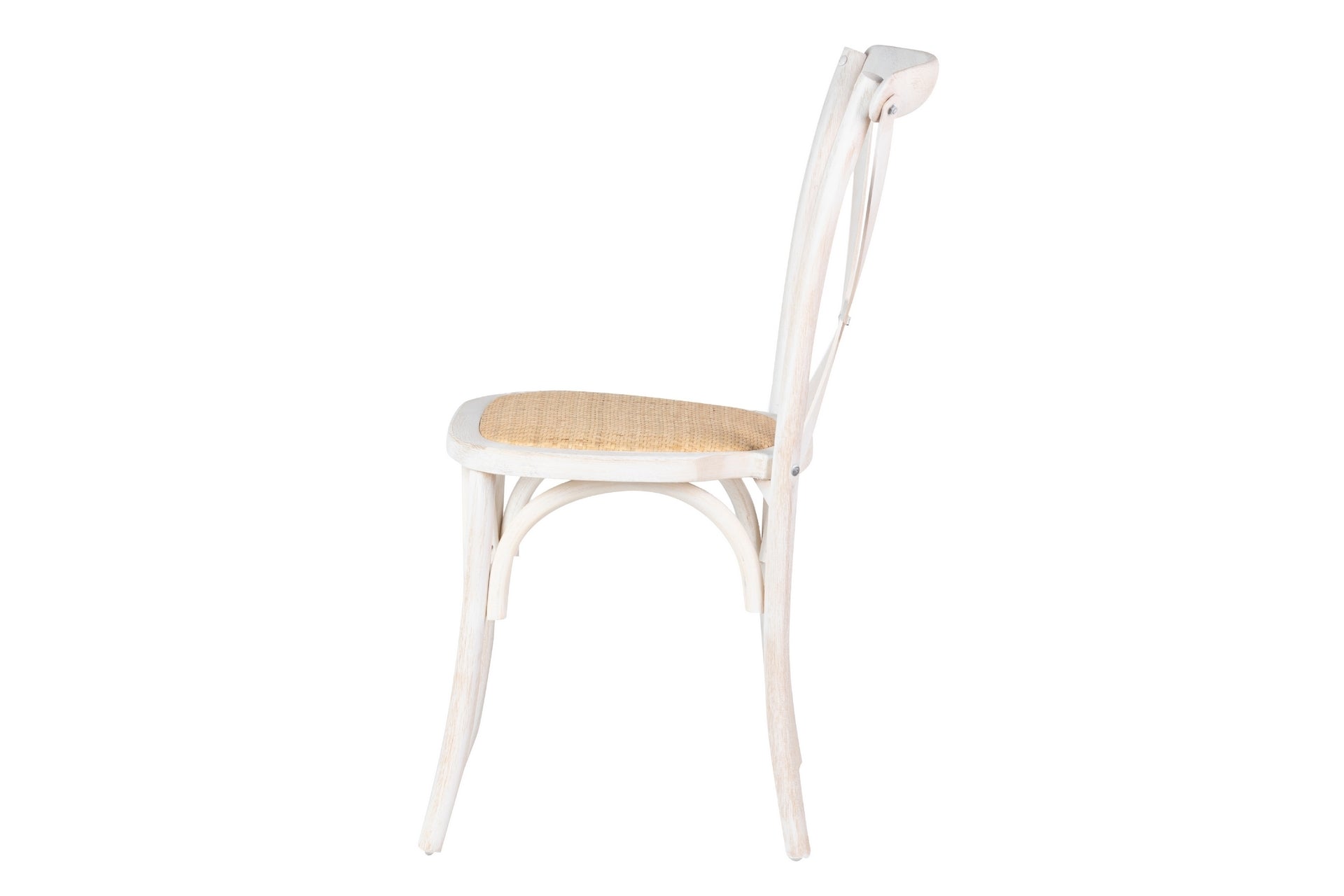 STACKABLE BIRCH WOOD RATAN CHAIR 44x42x88 CM - Min.2 units