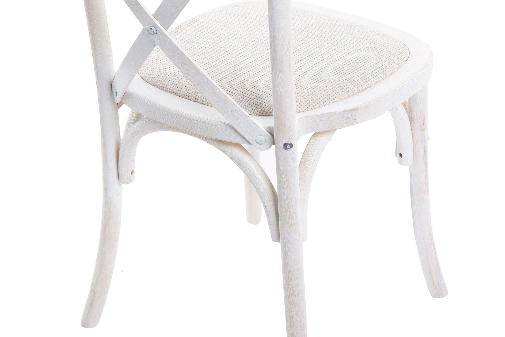 STACKABLE BIRCH WOOD RATAN CHAIR 44x42x88 CM - Min.2 units