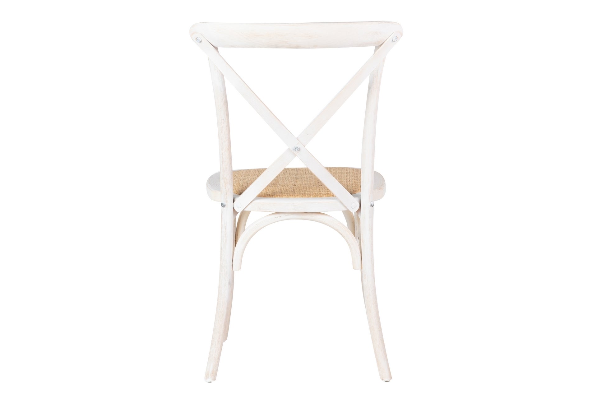 STACKABLE BIRCH WOOD RATAN CHAIR 44x42x88 CM - Min.2 units