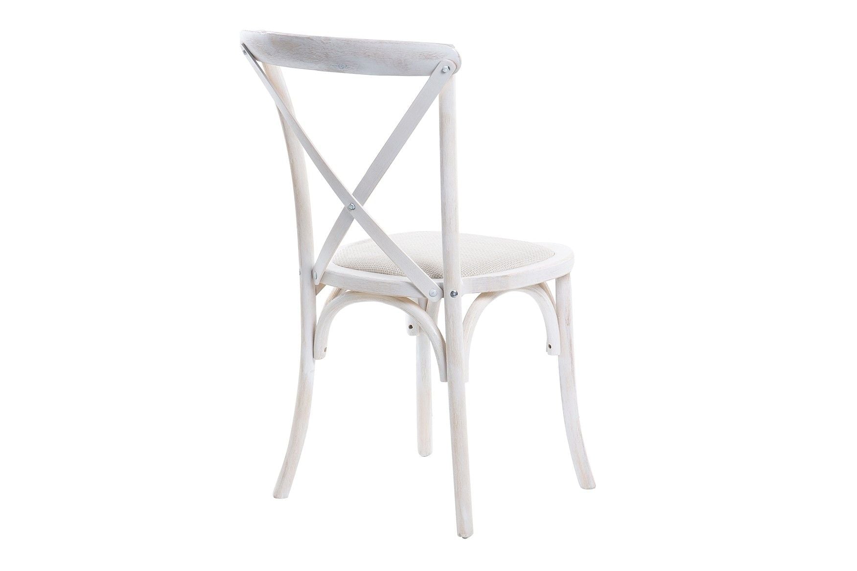 STACKABLE BIRCH WOOD RATAN CHAIR 44x42x88 CM - Min.2 units