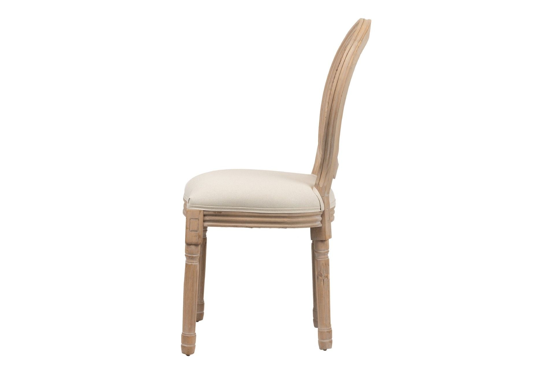 SILLA LINO BEIGE RATAN PATAS ROBLE 50x53x96 CM - Min.2 uds