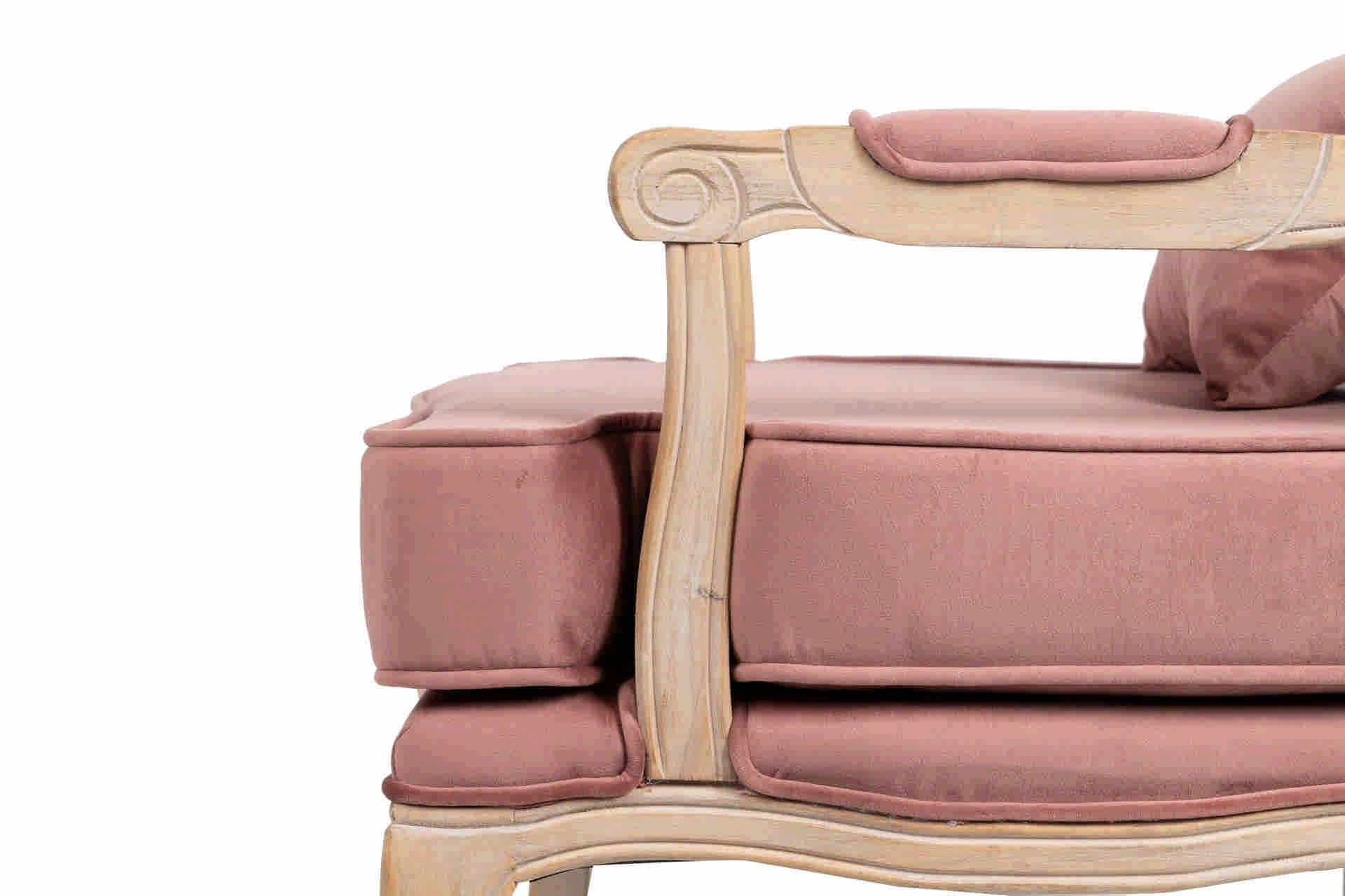 SILLON VELVET MADERA MELOCOTON 64x72x92 CM