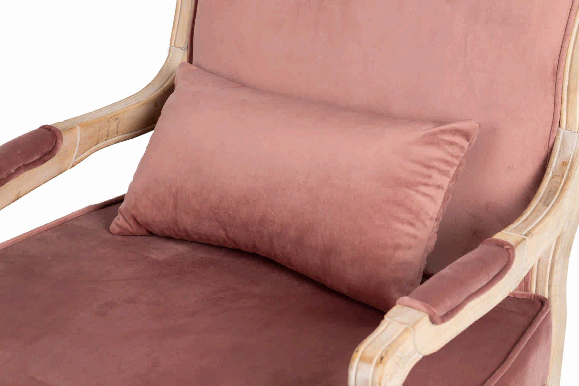 SILLON VELVET MADERA MELOCOTON 64x72x92 CM
