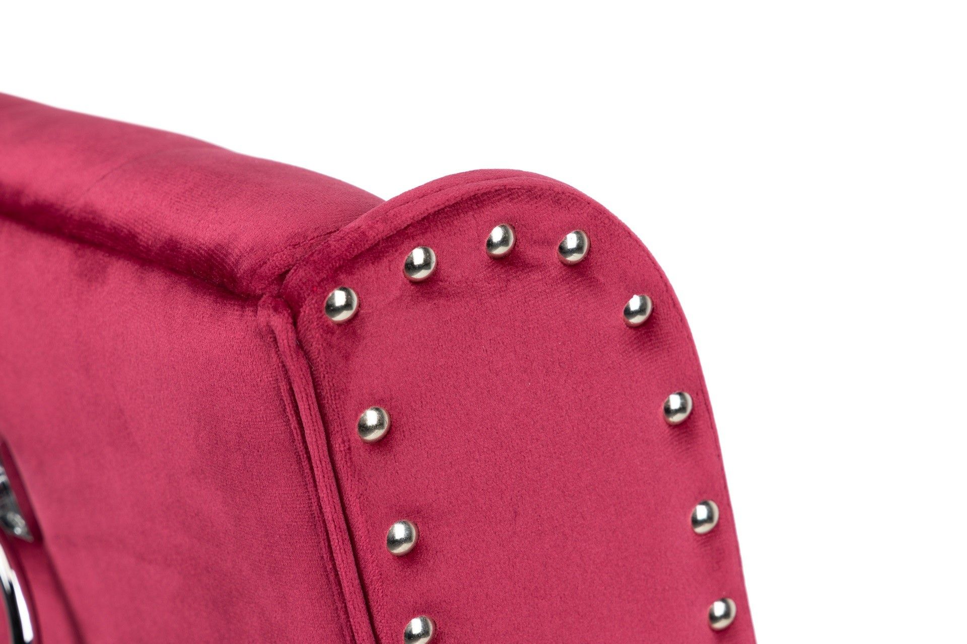 RUBBER WOOD VELVET CHAIR WITH HANDLE 53x53x102 CM - Min. 2 pcs