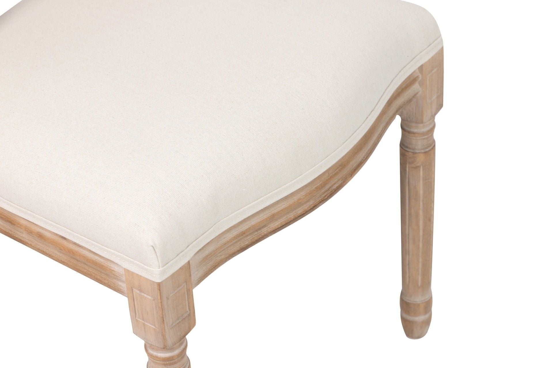 SILLA MEDALLON LINO PATAS DE MADERA 50x53x96 CM - Min.2 uds