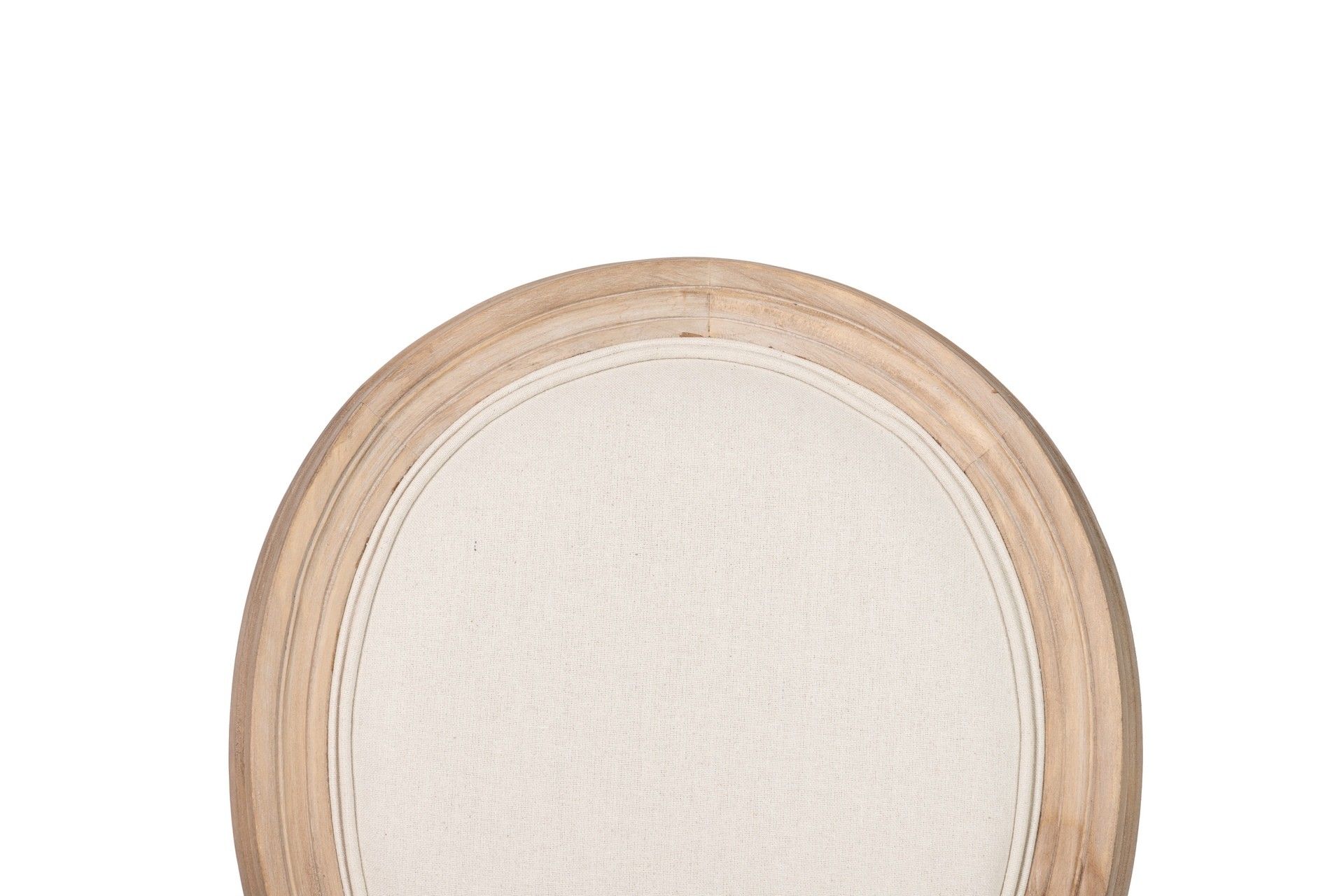 SILLA MEDALLON LINO PATAS DE MADERA 50x53x96 CM - Min.2 uds