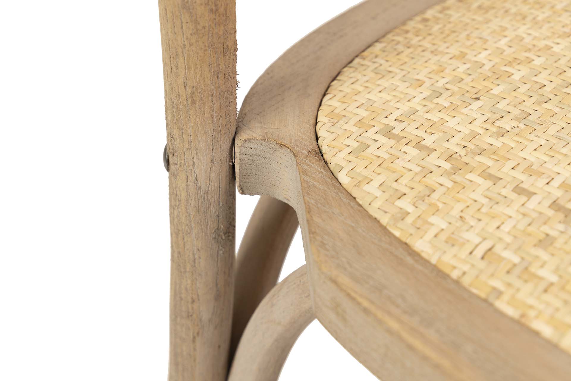 SILLA APILABLE MADERA DE ABEDUL RATAN  50x52x87 CM - Min.2 uds