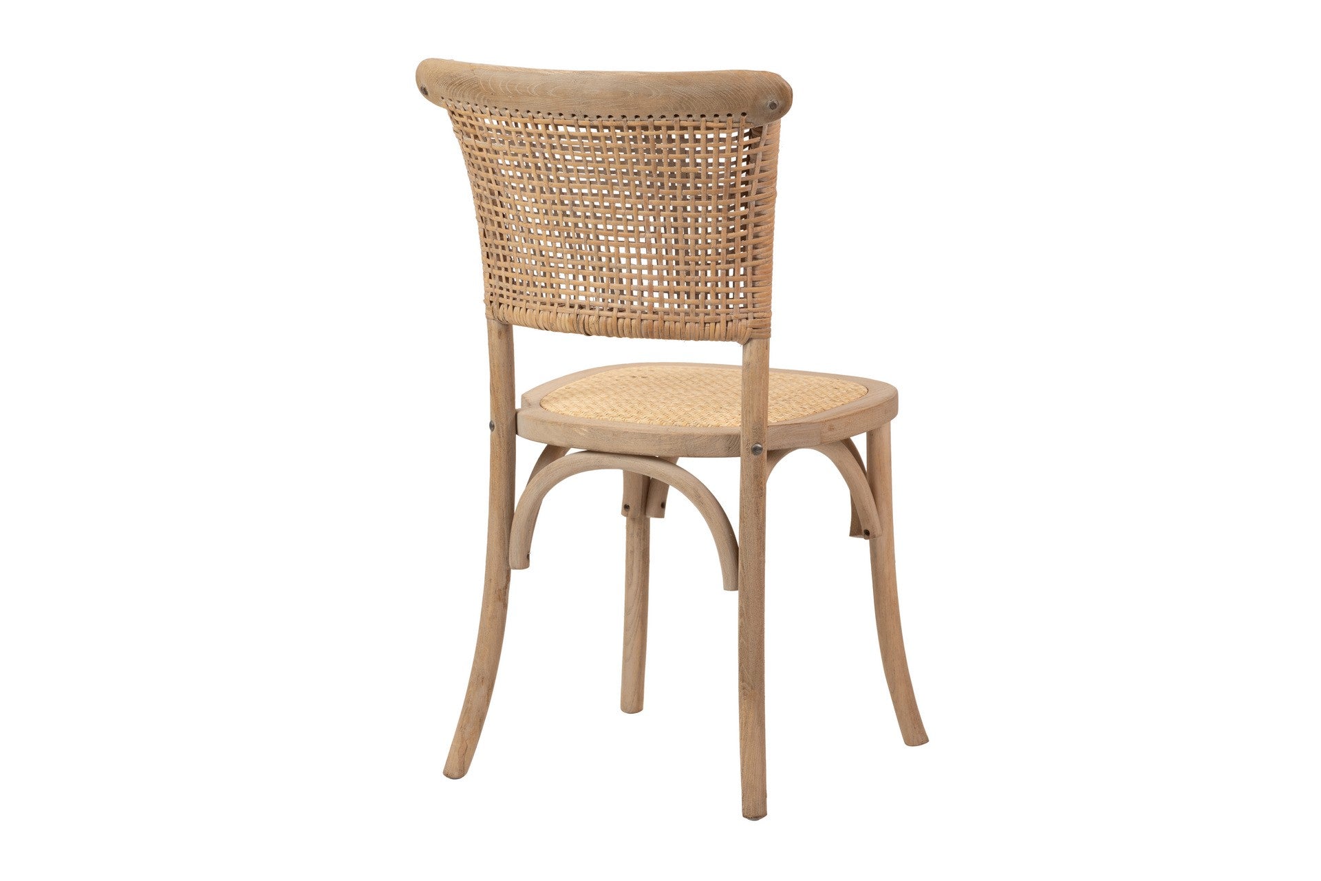 SILLA APILABLE MADERA DE ABEDUL RATAN  50x52x87 CM - Min.2 uds