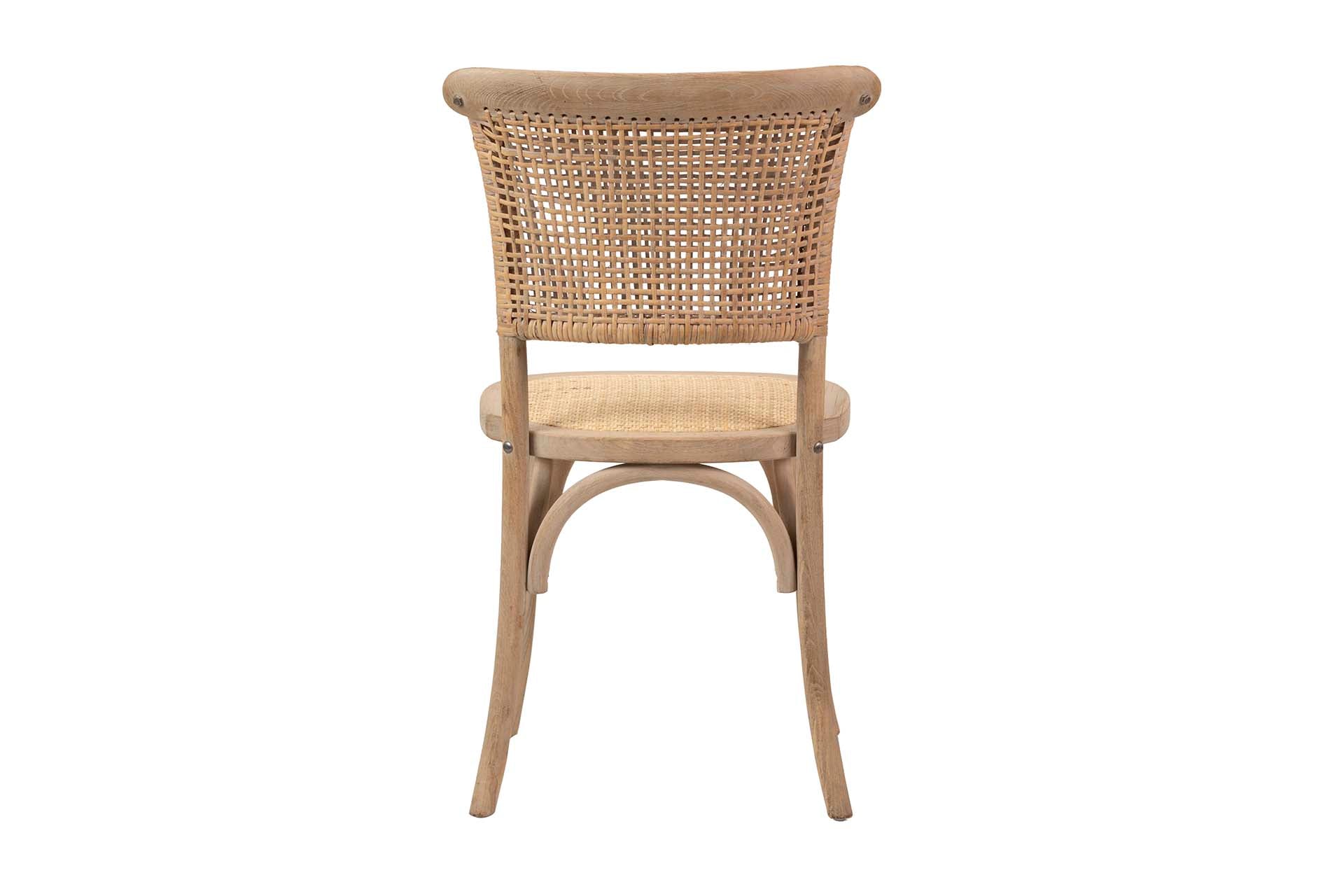 SILLA APILABLE MADERA DE ABEDUL RATAN  50x52x87 CM - Min.2 uds