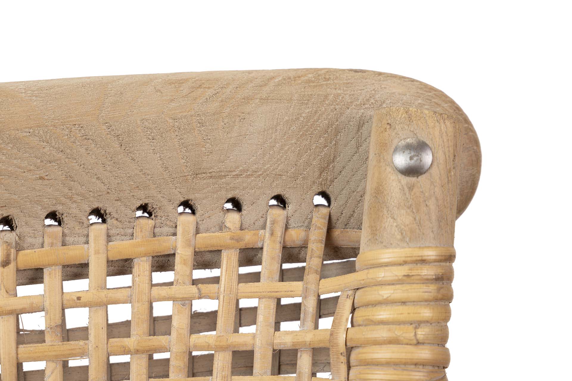 SILLA APILABLE MADERA DE ABEDUL RATAN  50x52x87 CM - Min.2 uds