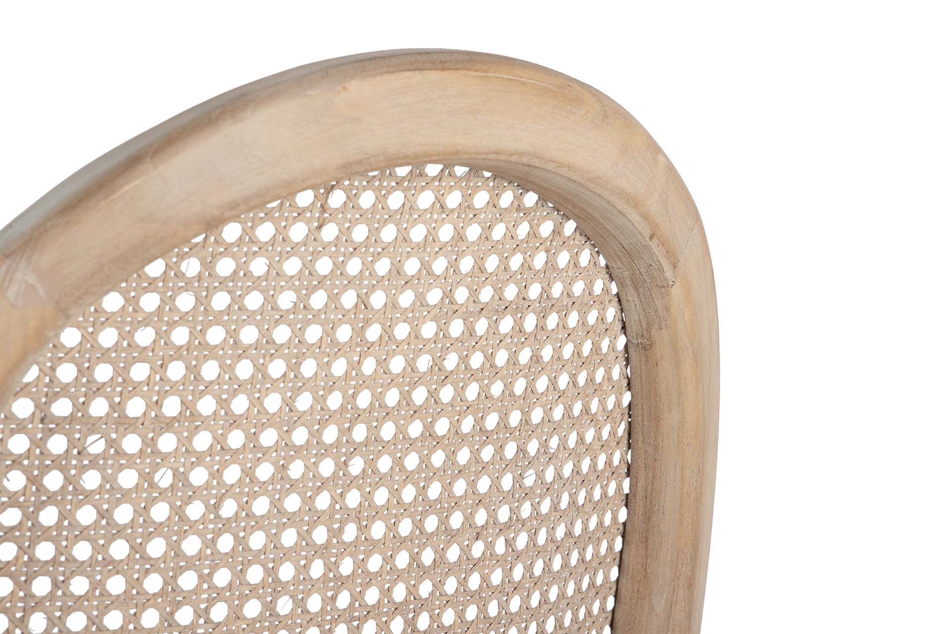 MEDALLION CHAIR WITH GRID WOODEN LEGS 44X48X92CM - Min. 2 pcs