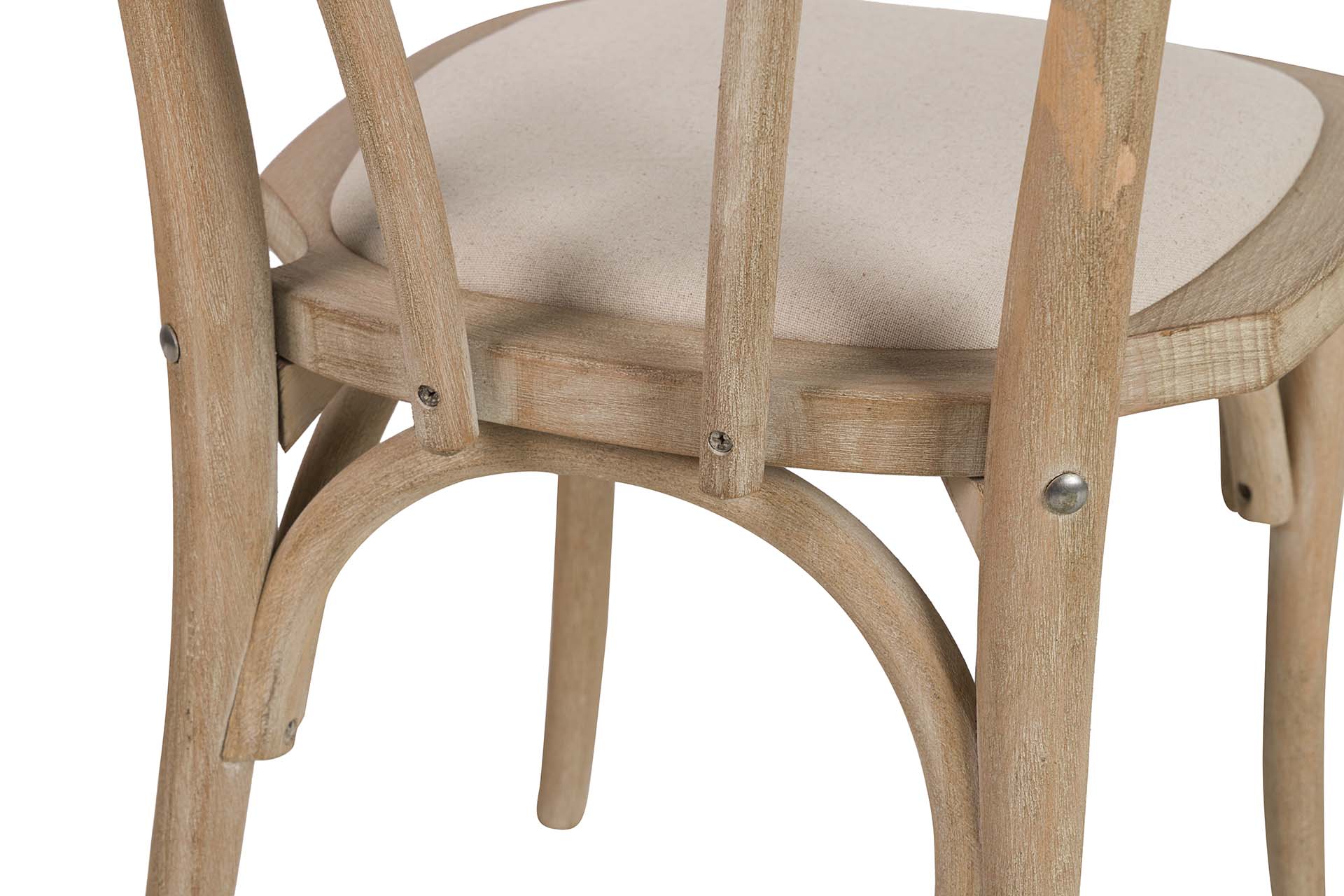 LINEN BIRCH WOOD STACKABLE CHAIR 44x41x91 CM - Min.2 units