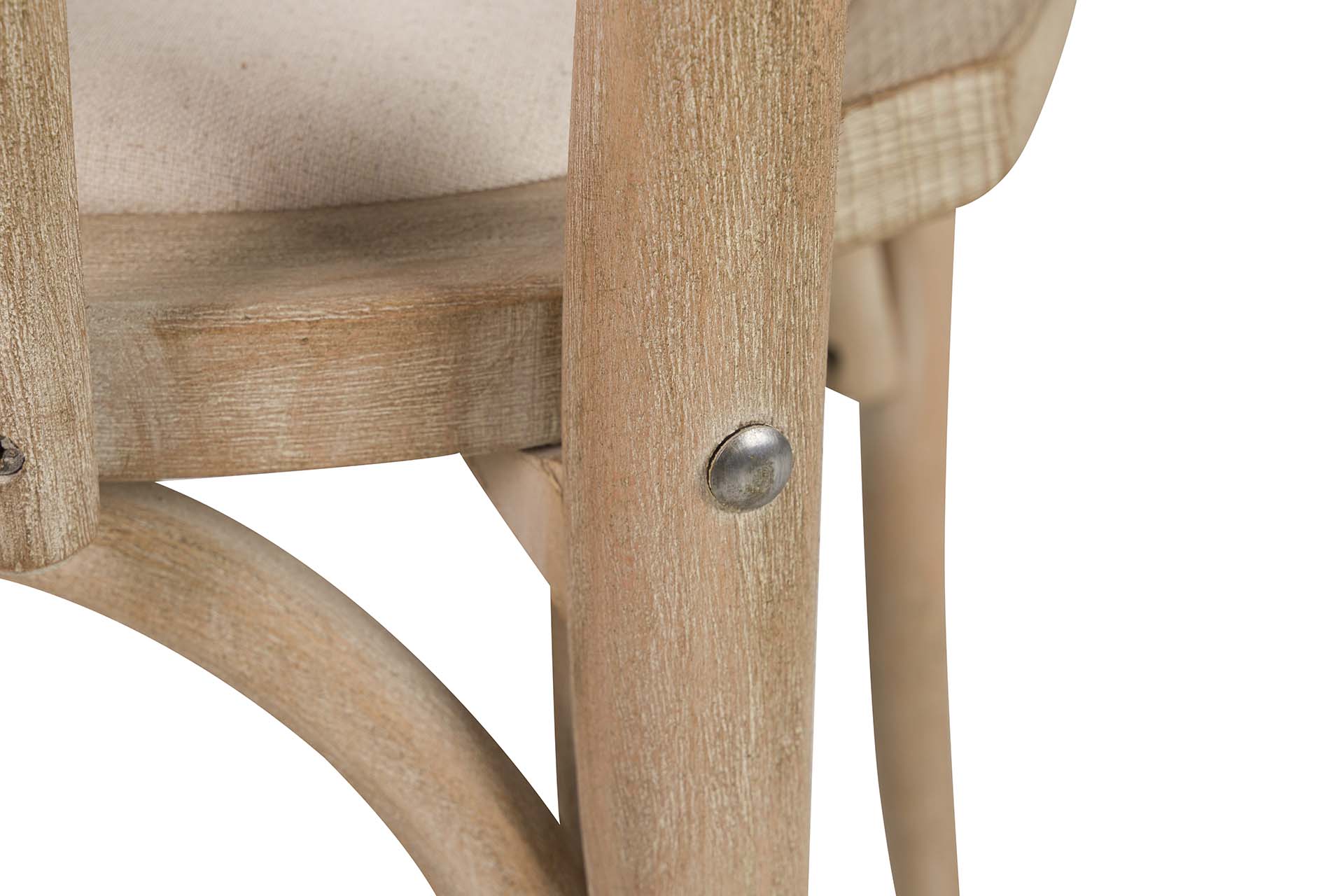 LINEN BIRCH WOOD STACKABLE CHAIR 44x41x91 CM - Min.2 units