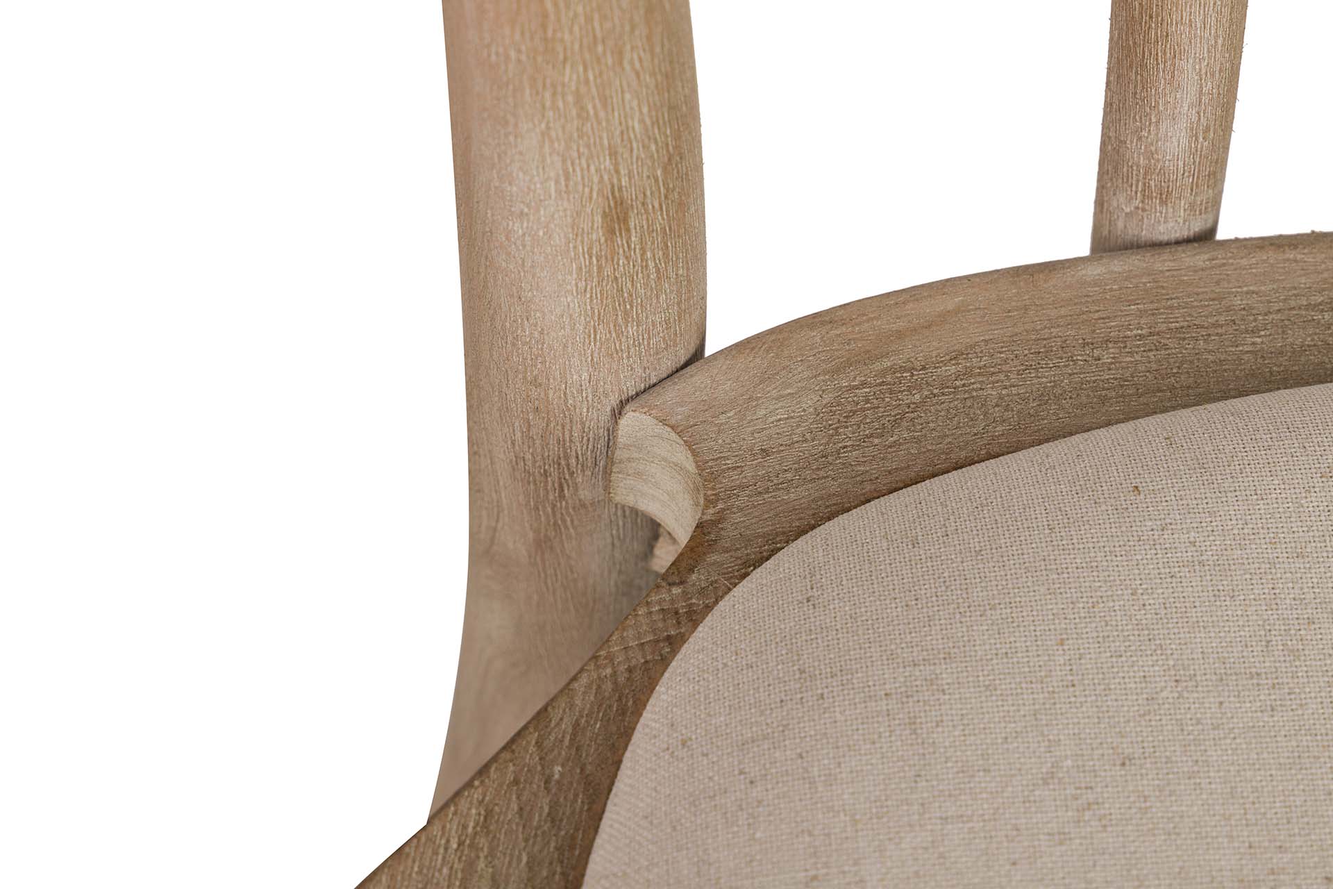 LINEN BIRCH WOOD STACKABLE CHAIR 44x41x91 CM - Min.2 units