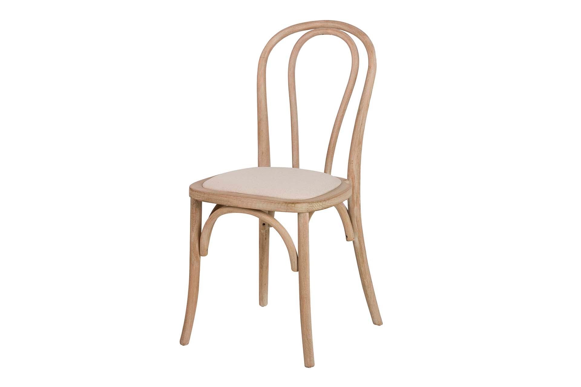 SILLA APILABLE MADERA DE ABEDUL LINO 44x41x91 CM - Min.2 uds