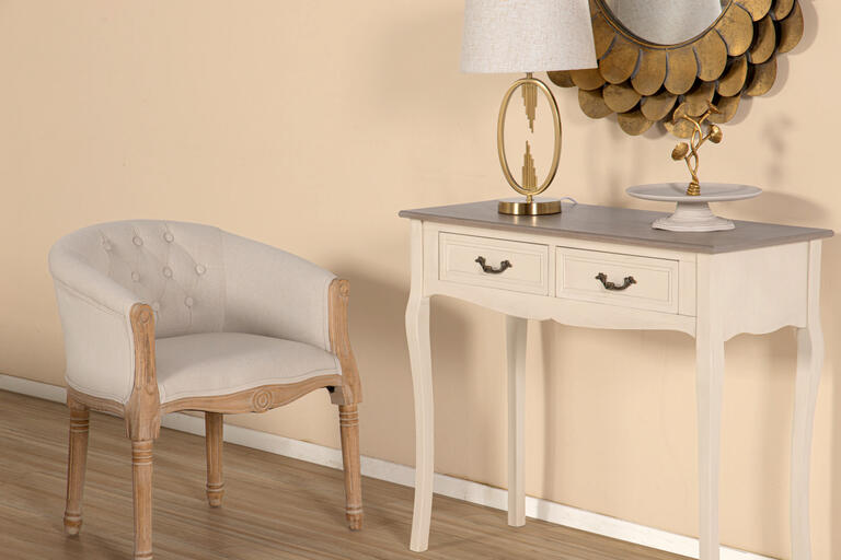 BUTACA LINO CAPITONE PATAS MADERA 61x61x71 CM