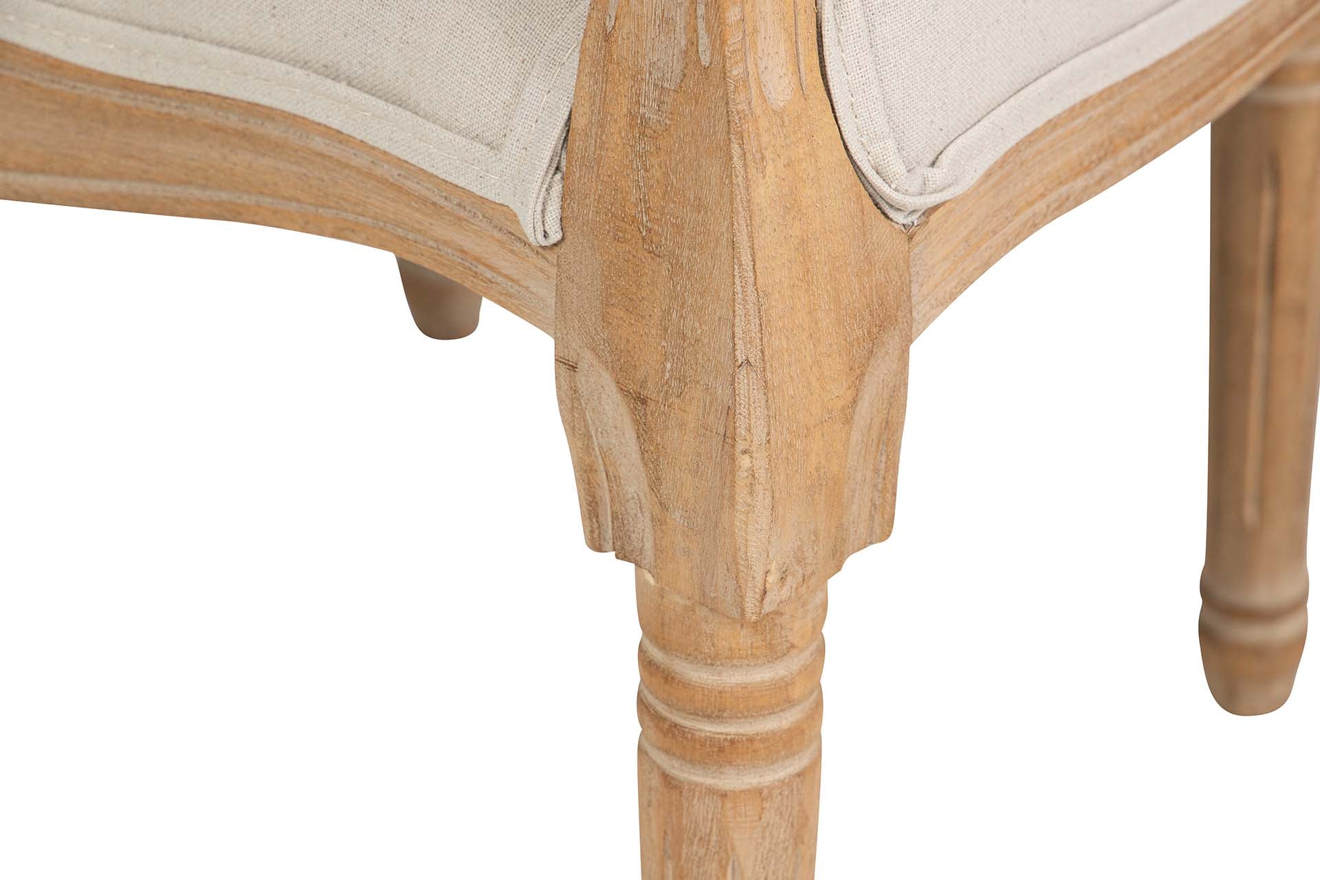 BUTACA LINO CAPITONE PATAS MADERA 61x61x71 CM