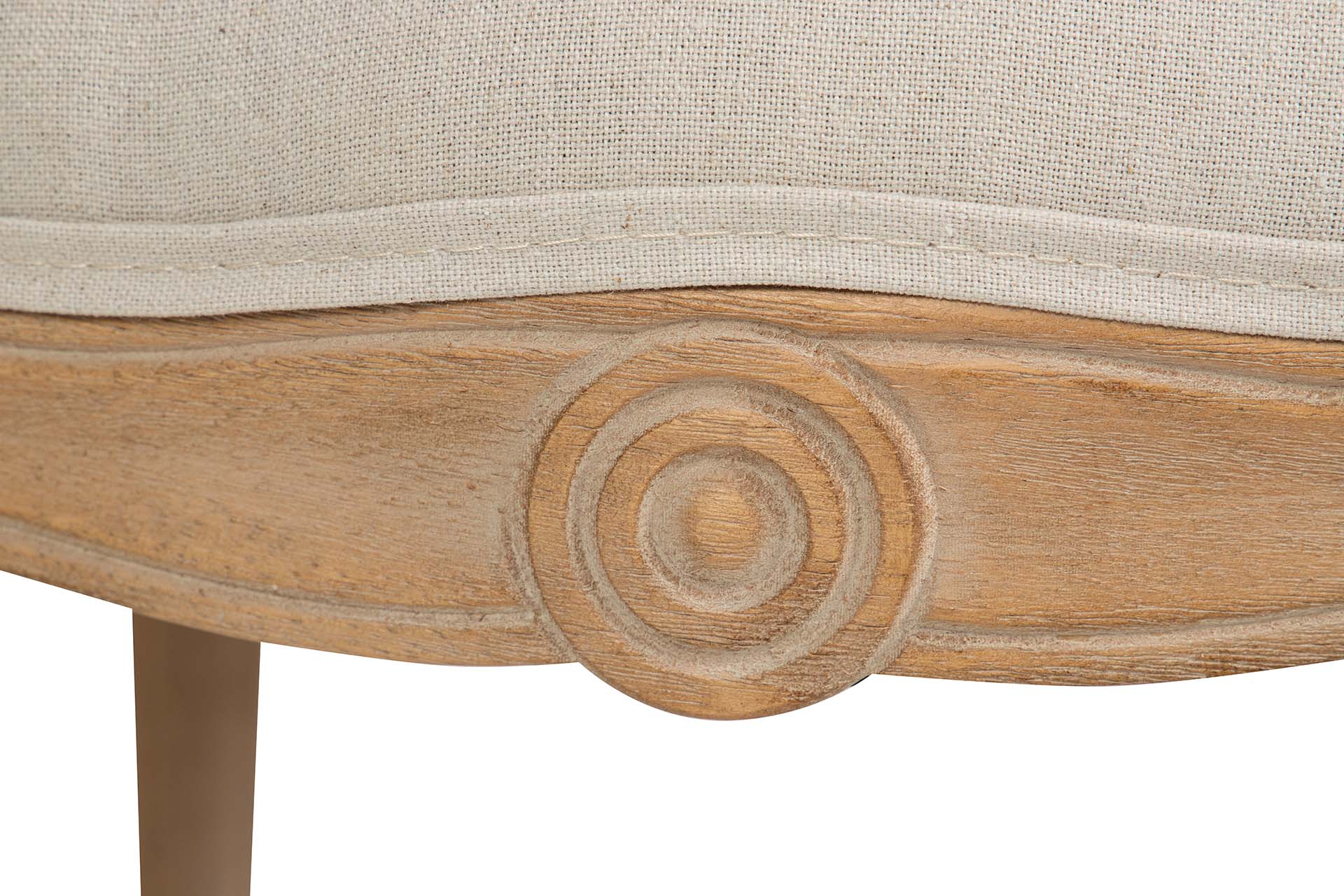 BUTACA LINO CAPITONE PATAS MADERA 61x61x71 CM