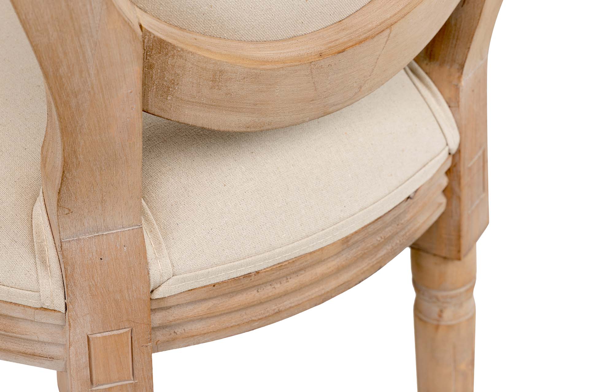 SILLA MEDALLON CAPITONE PATAS DE MADERA 48x48x96CM - Min.2 uds