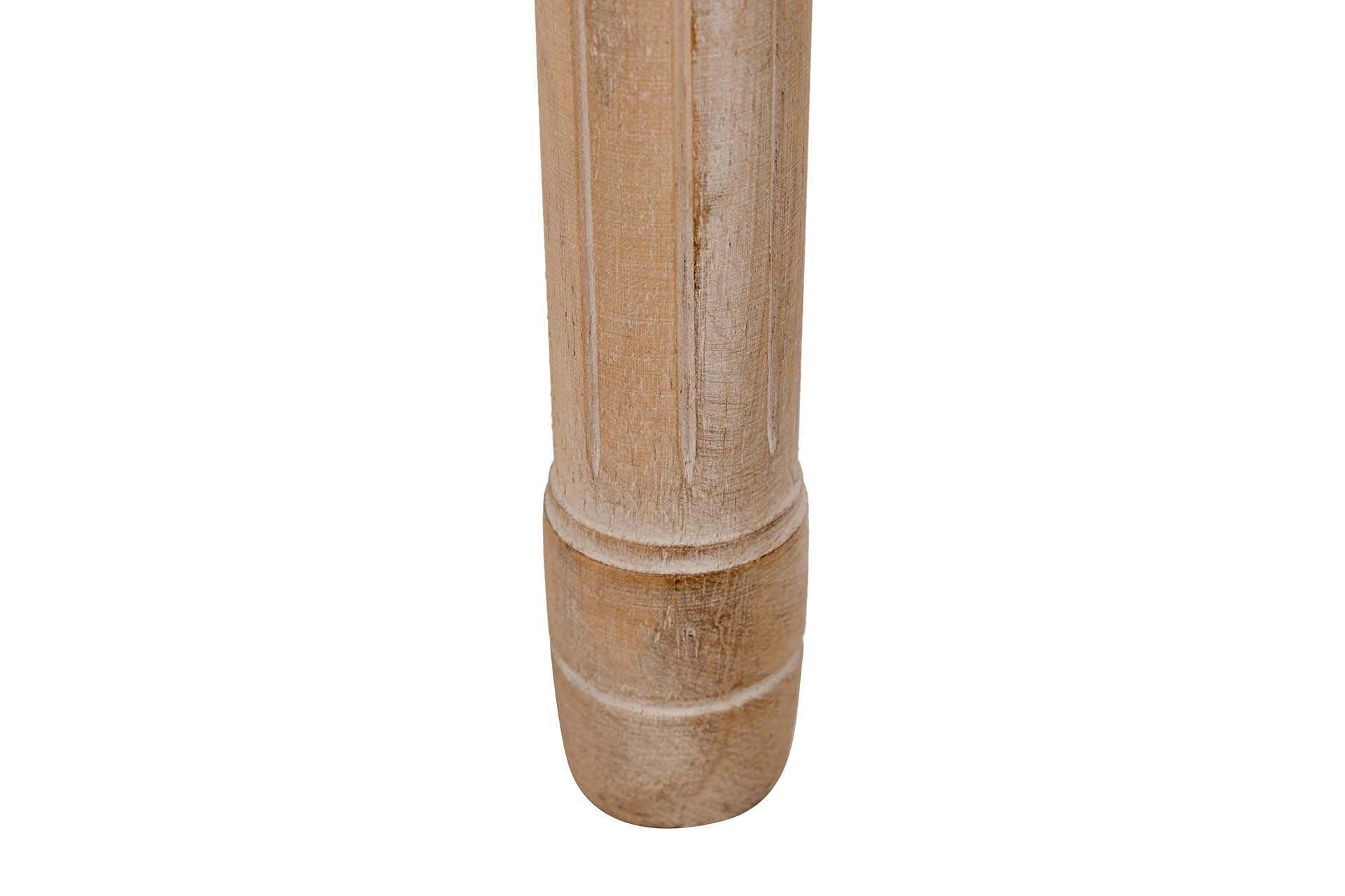 SILLA MEDALLON CAPITONE PATAS DE MADERA 48x48x96CM - Min.2 uds