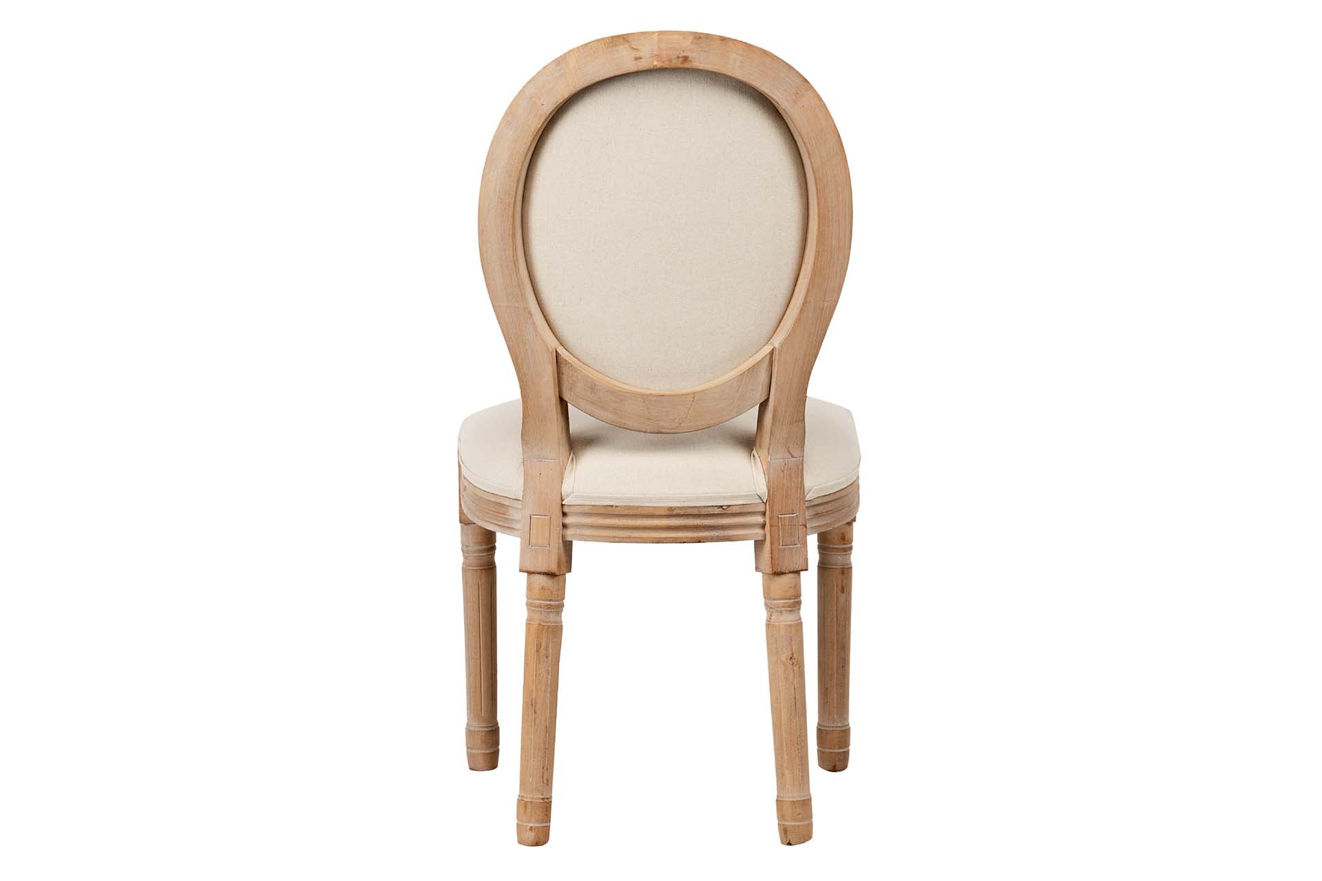 SILLA MEDALLON CAPITONE PATAS DE MADERA 48x48x96CM - Min.2 uds
