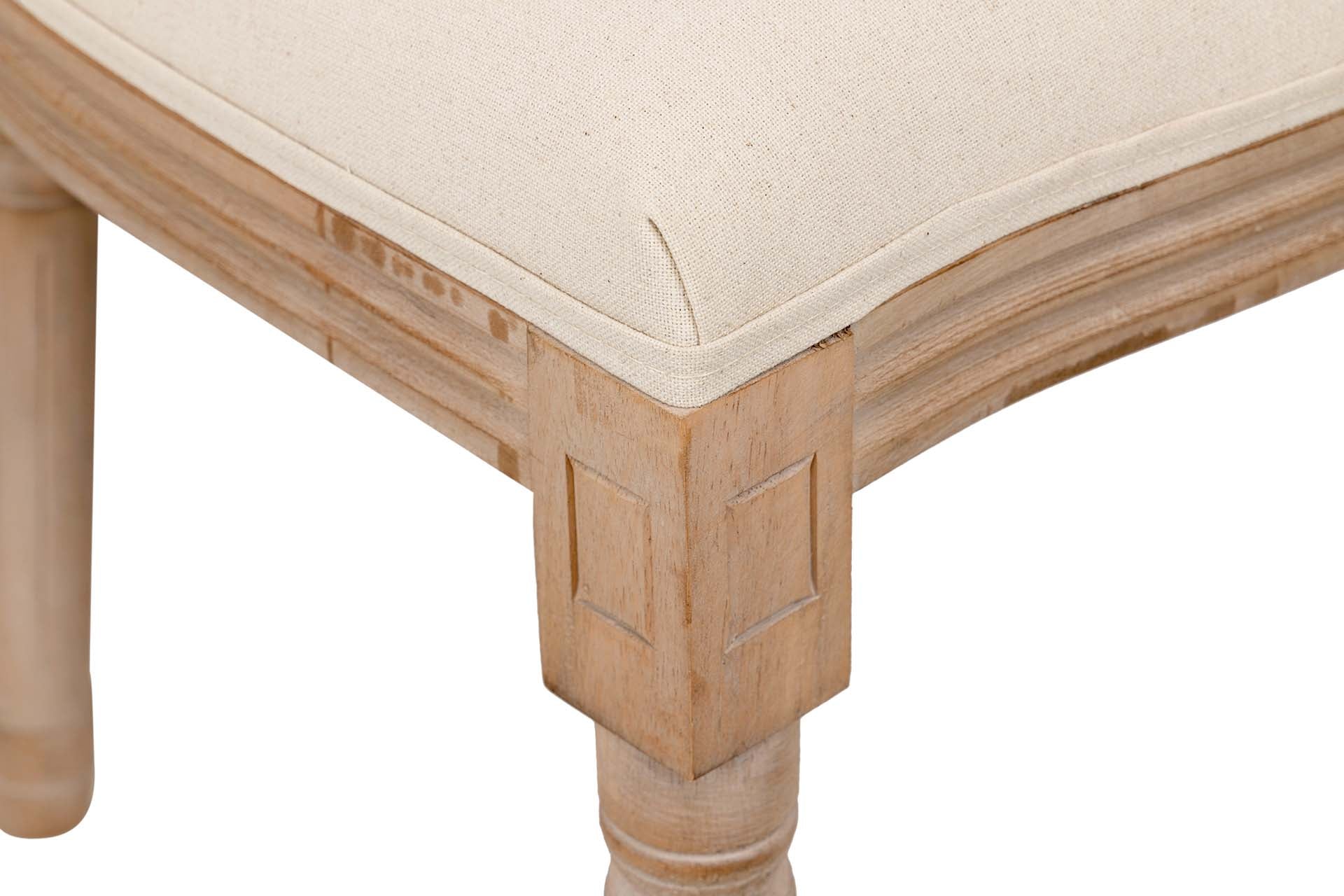 SILLA MEDALLON CAPITONE PATAS DE MADERA 48x48x96CM - Min.2 uds