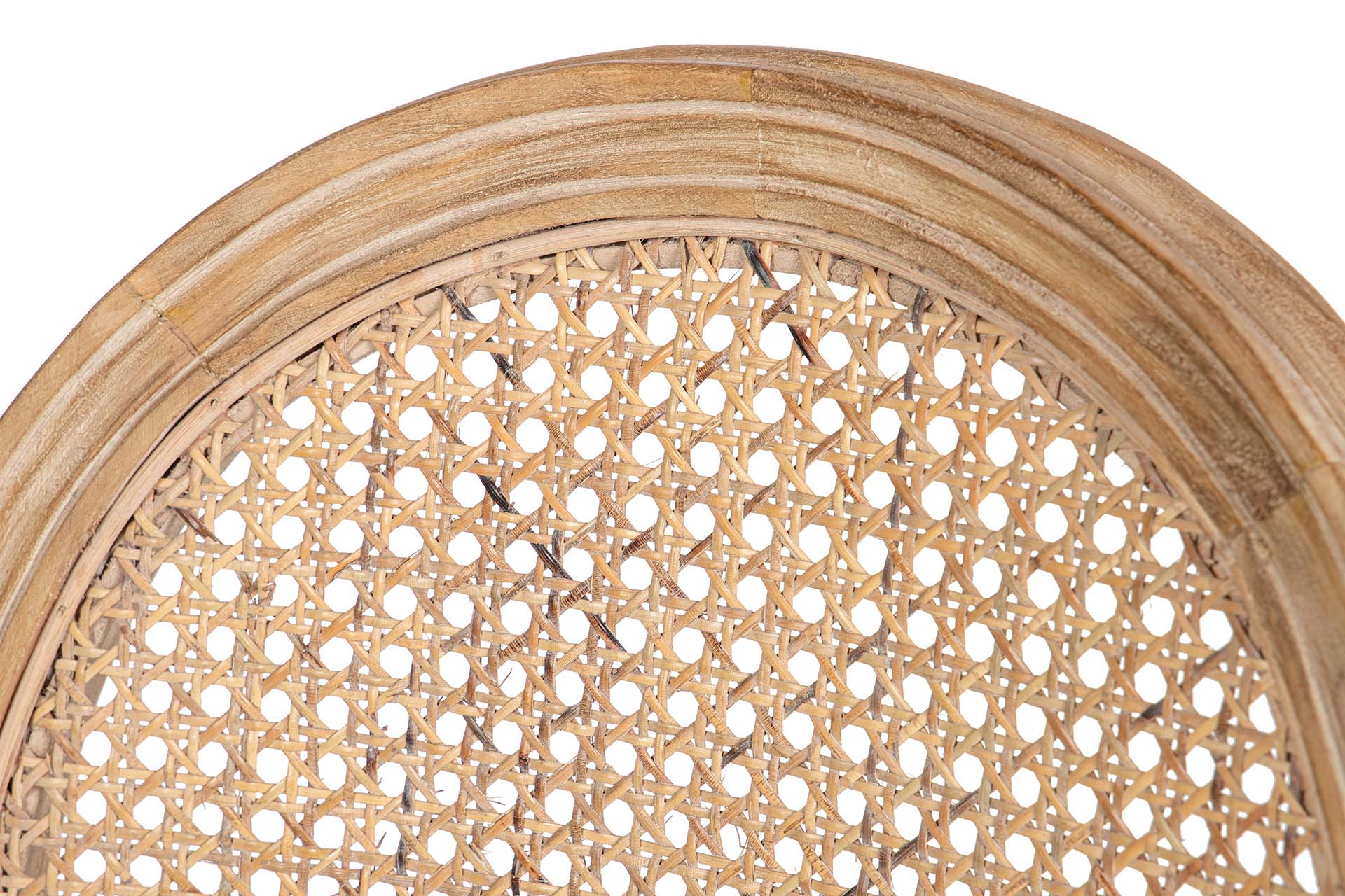 SILLA MEDALLON CON REJILLA PATAS MADERA 48x48x96CM - Min.2 uds