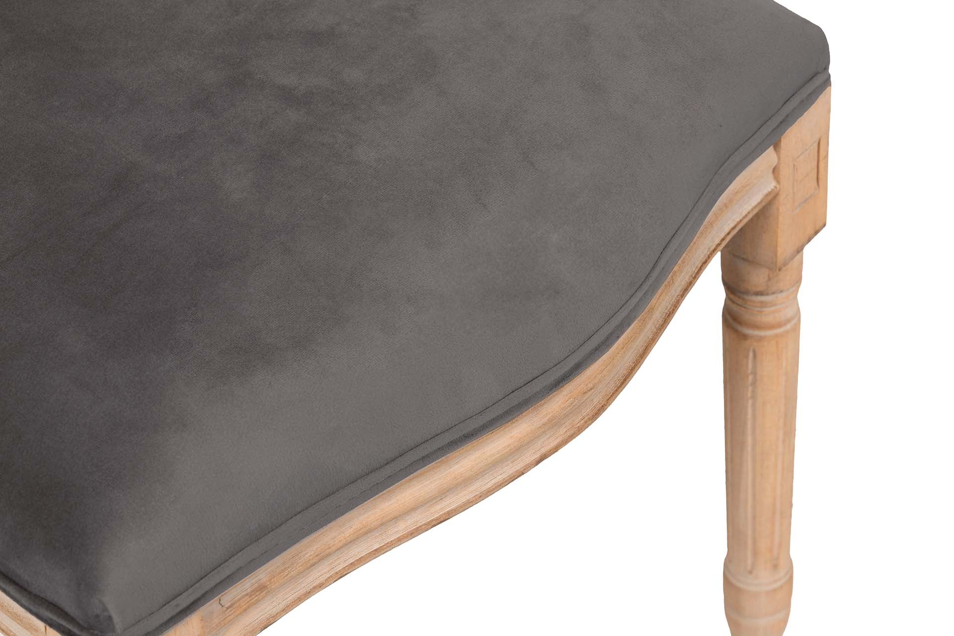 SILLA MEDALLON VELVET PATAS DE MADERA 48x48x96 CM - Min.2 uds