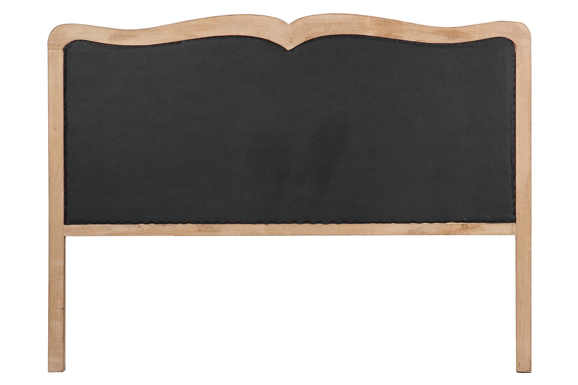 CABECERO CAPITONE LINO MADERA CAUCHO 160x4x120 CM