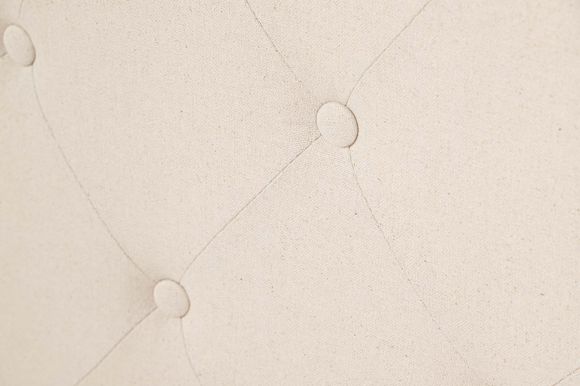 CABECERO CAPITONE LINO MADERA CAUCHO 160x4x120 CM