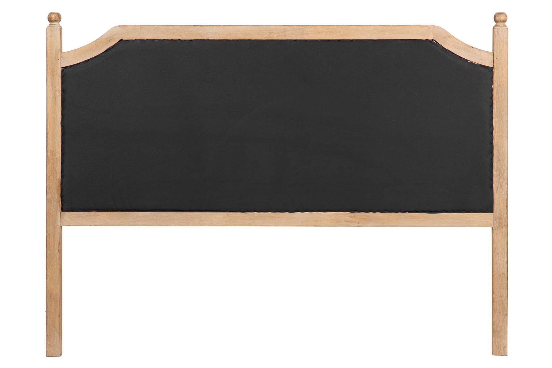 CABECERO CAPITONE LINO MADERA CAUCHO 160x4x120 CM