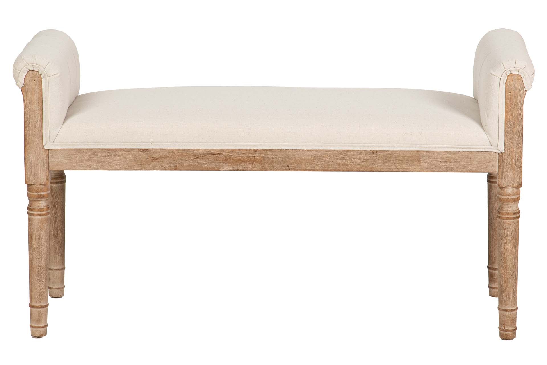 PIE DE CAMA TACHUELAS PATAS MADERA 108x41x59 CM