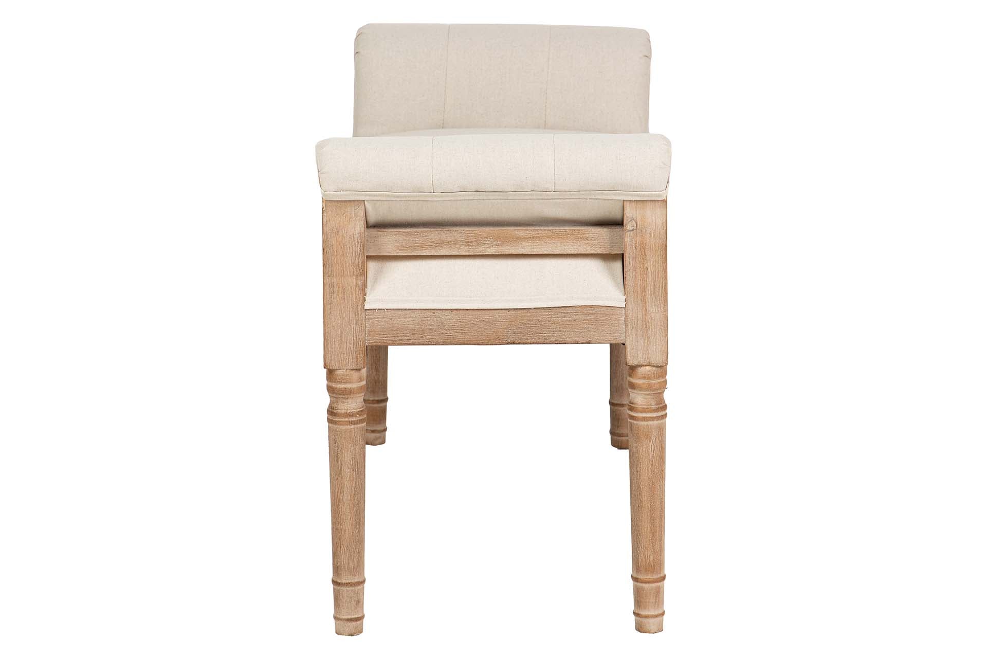PIE DE CAMA TACHUELAS PATAS MADERA 108x41x59 CM