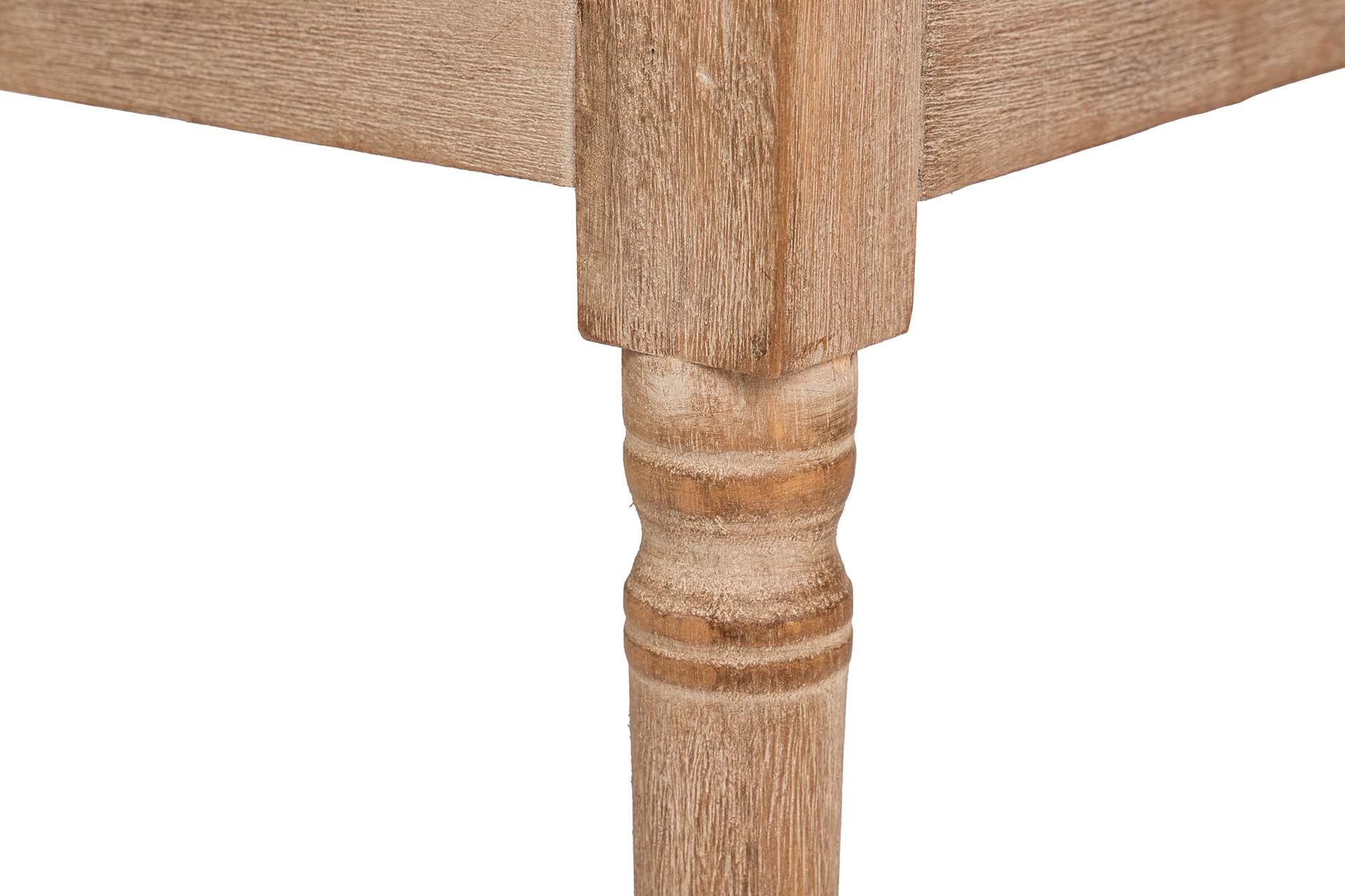 PIE DE CAMA TACHUELAS PATAS MADERA 108x41x59 CM