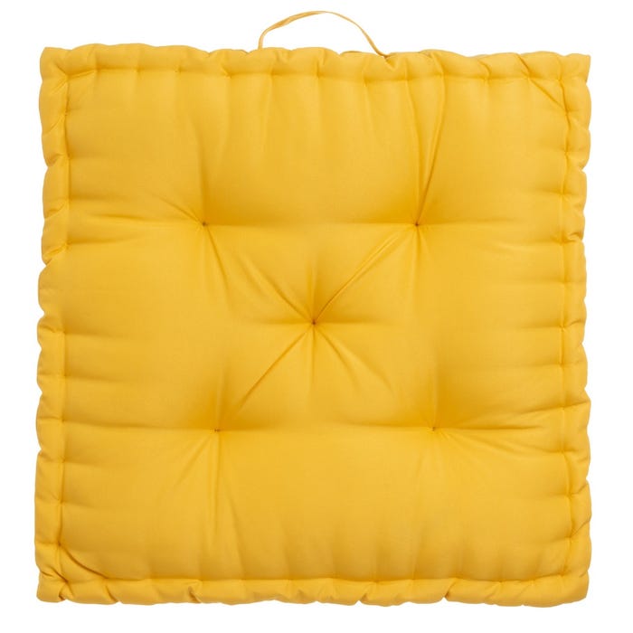 Cojín Suelo Loneta Teñida Magic Amarillo 60 X 10 X 60 Cm
