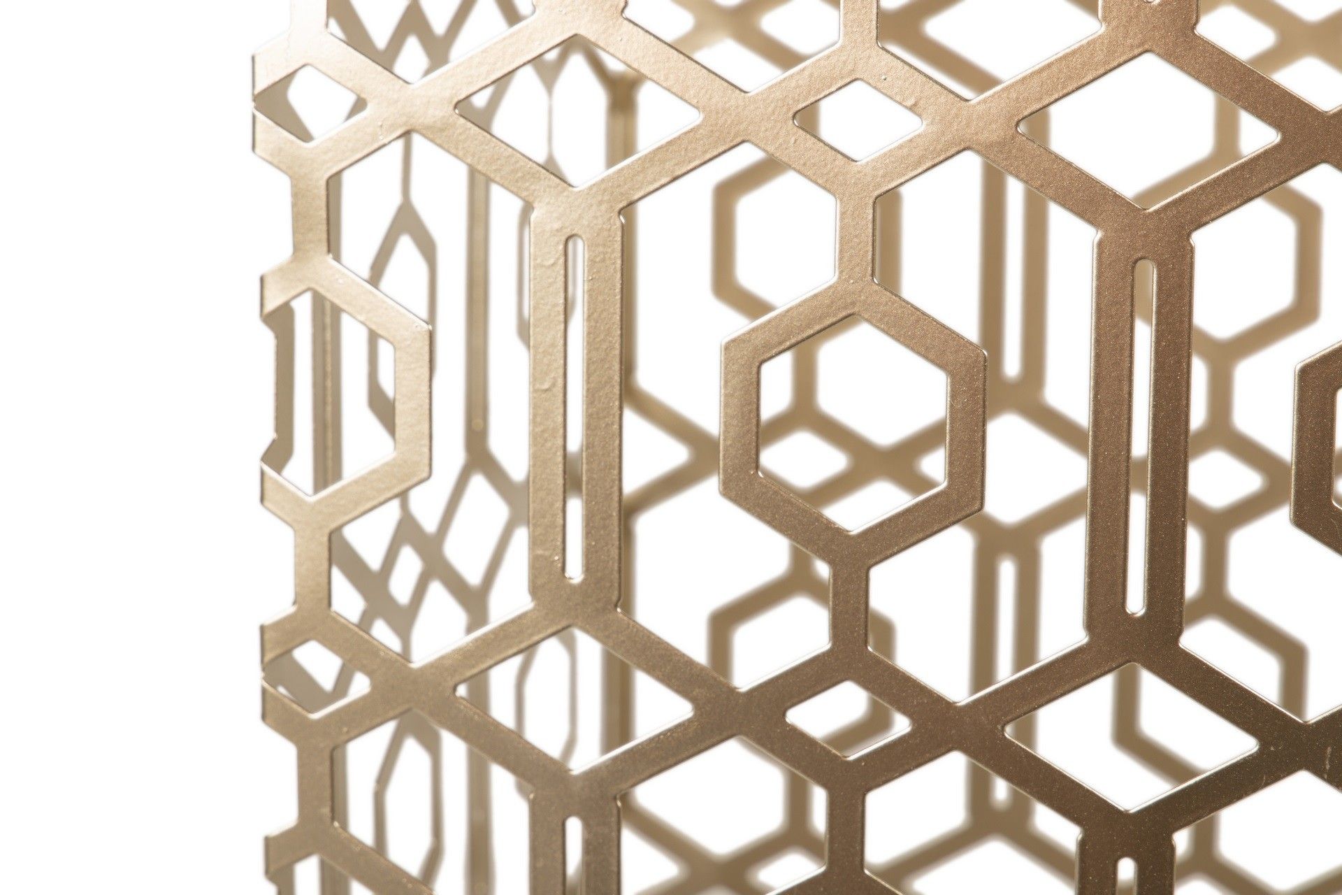 PARAGUERO METAL CHAMPAGNE 25x25x49 CM