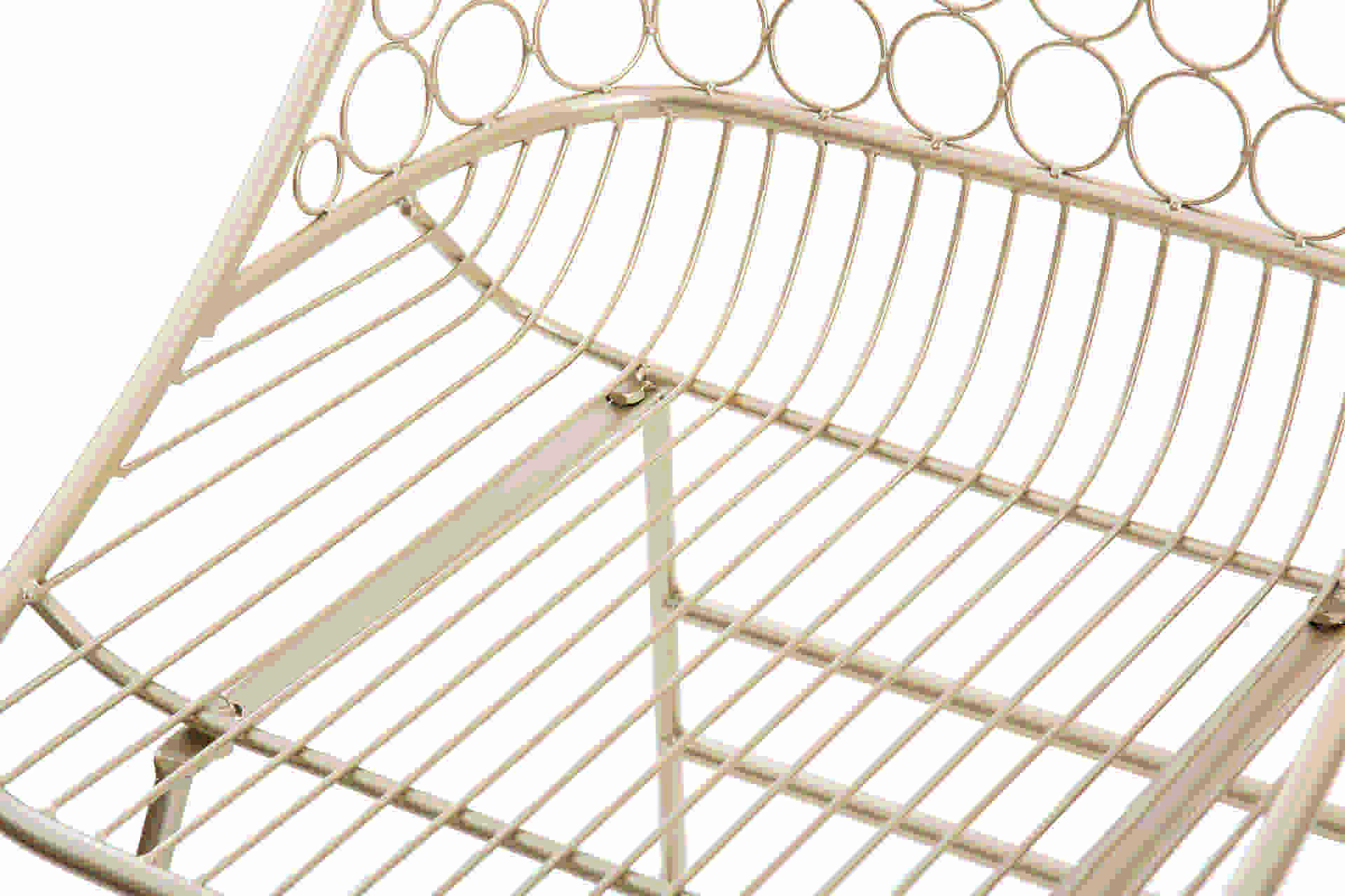 CADEIRA DE METAL CHAMPAGNE 46x52x89 CM
