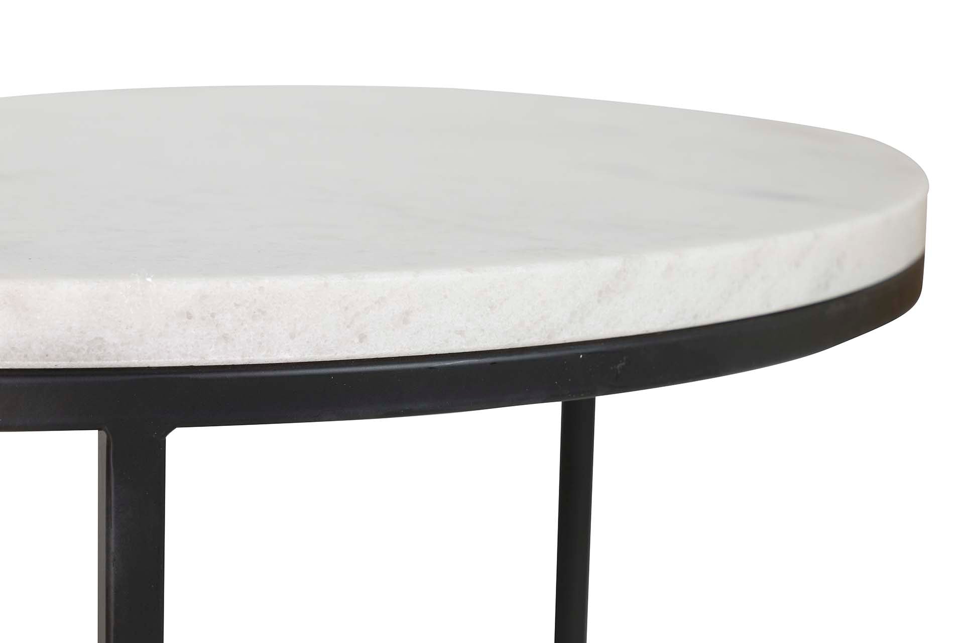 SET2 MESAS NIDO MARMOL  NEGRO 60x60x41 50x50x38CM