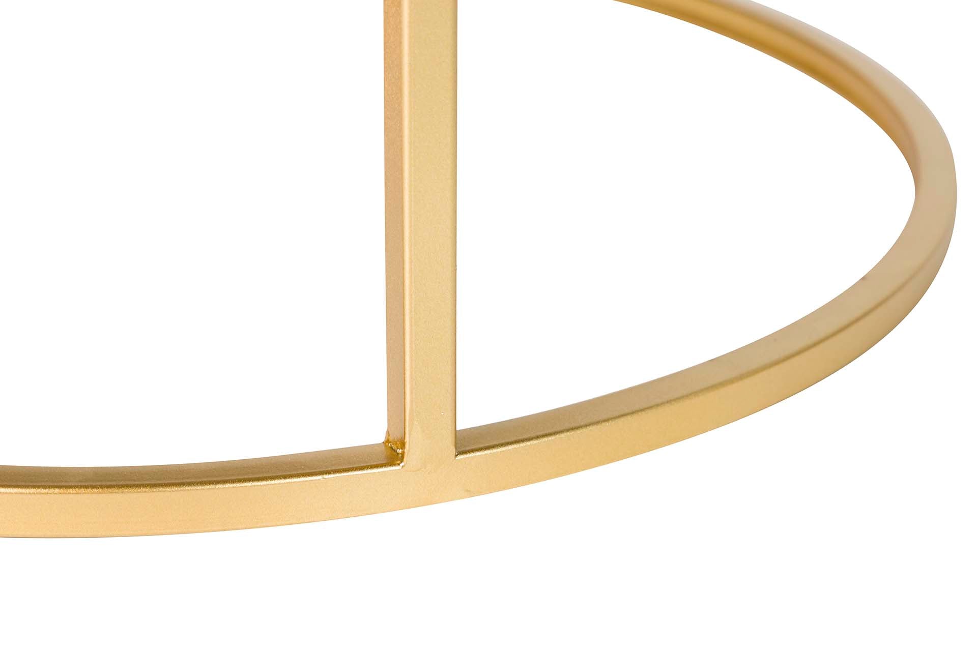 SET 2 MESAS NIDO BLANCO/NEGRO 60x60x41 50x50x38CM