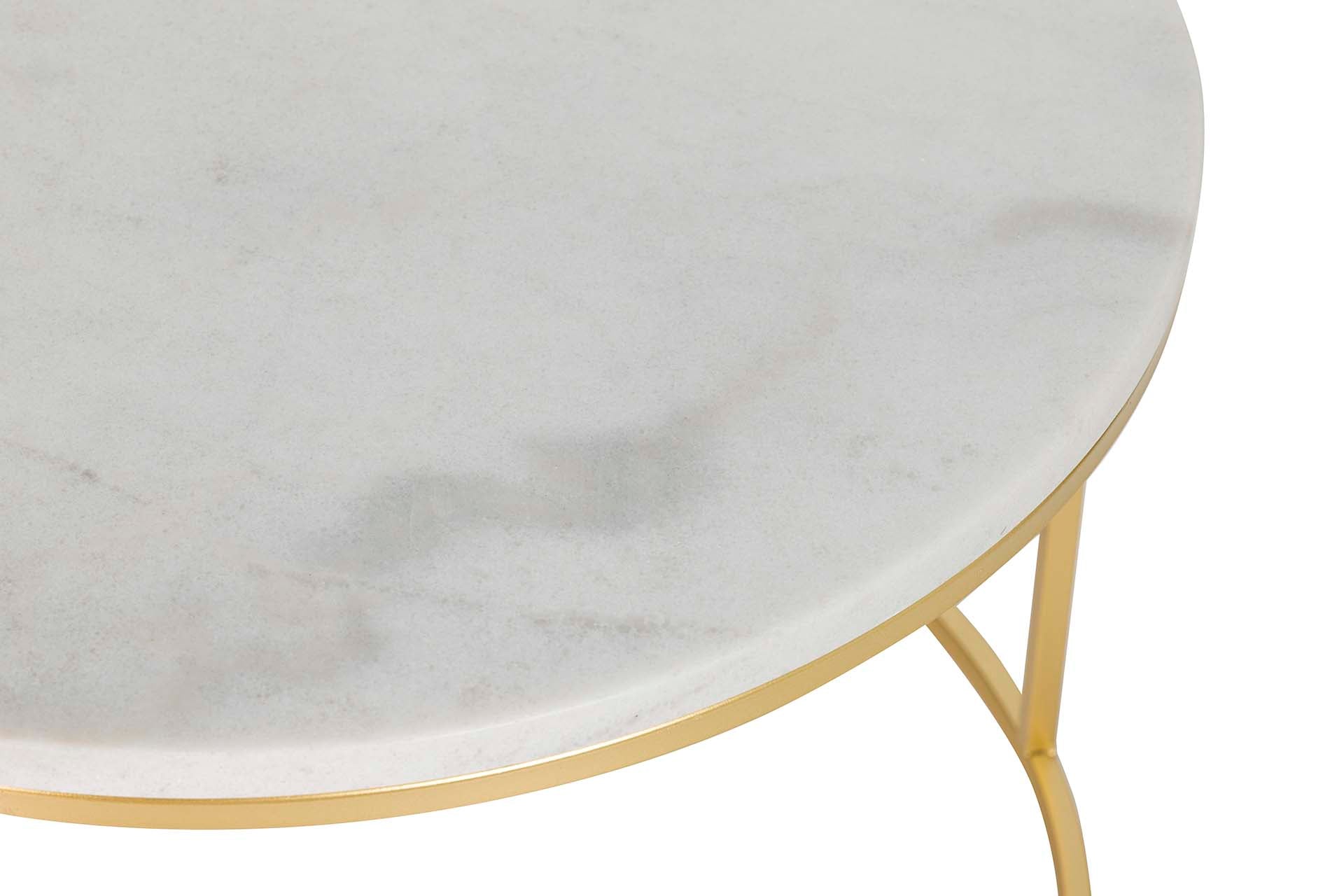 SET 2 MESAS NIDO BLANCO/NEGRO 60x60x41 50x50x38CM