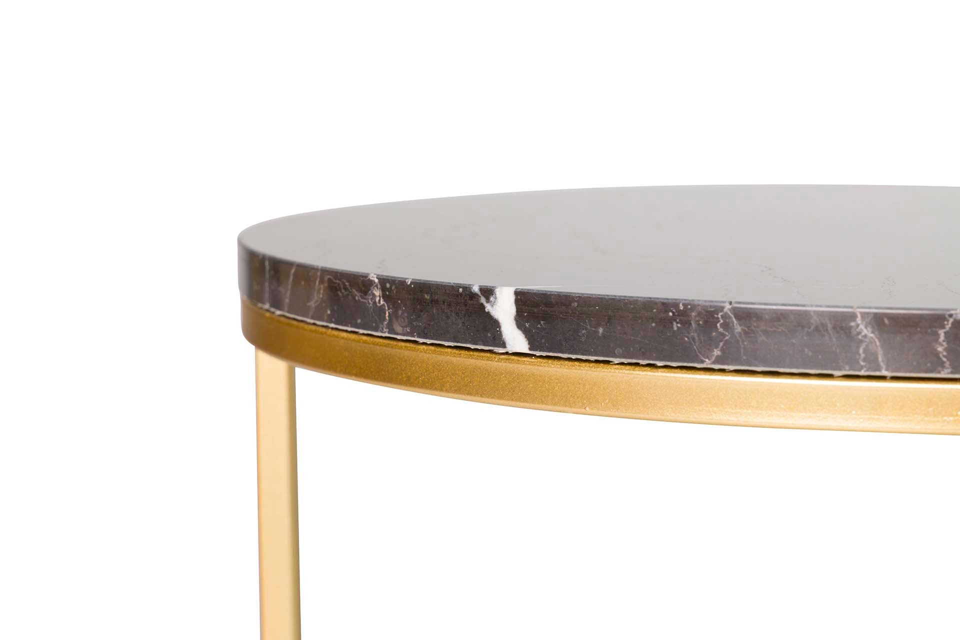 SET 2 MESAS NIDO BLANCO/NEGRO 60x60x41 50x50x38CM