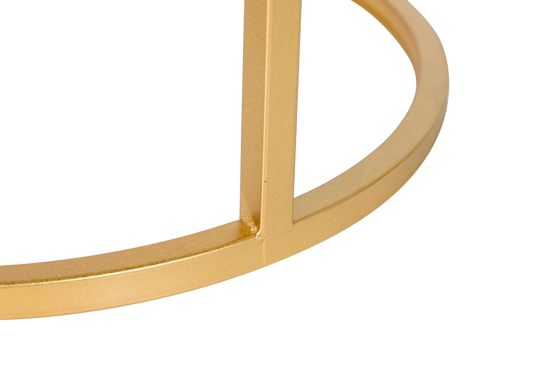 SET2 MESAS METAL BLANCO/NEGRO 41x41x50/35x35x43CM