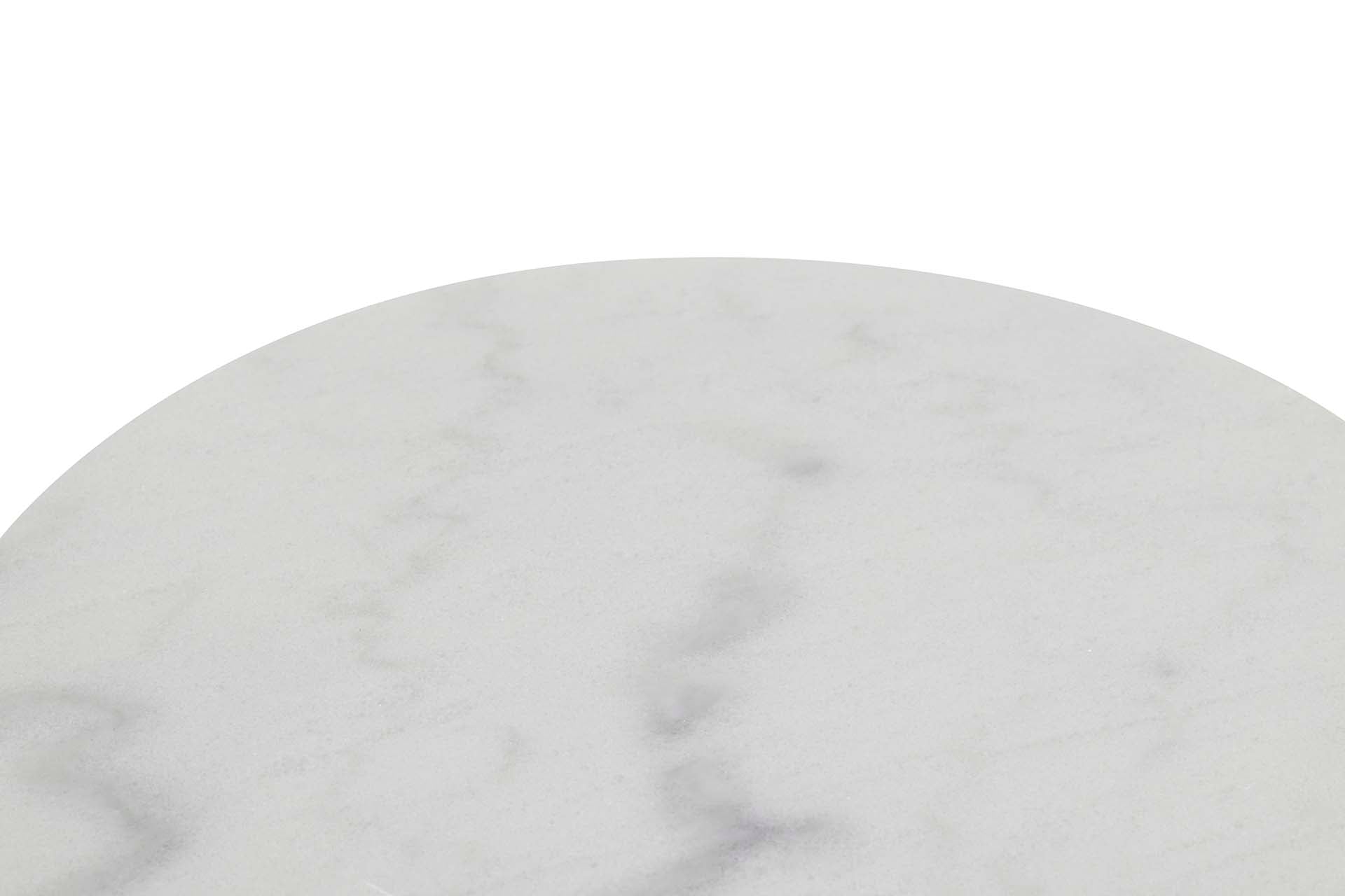 SET2 MESAS METAL BLANCO/NEGRO 41x41x50/35x35x43CM