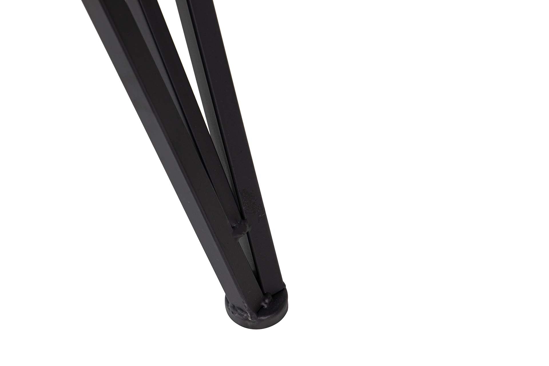 MESA DE METAL MÁRMORE BRANCO 70x70x110 CM