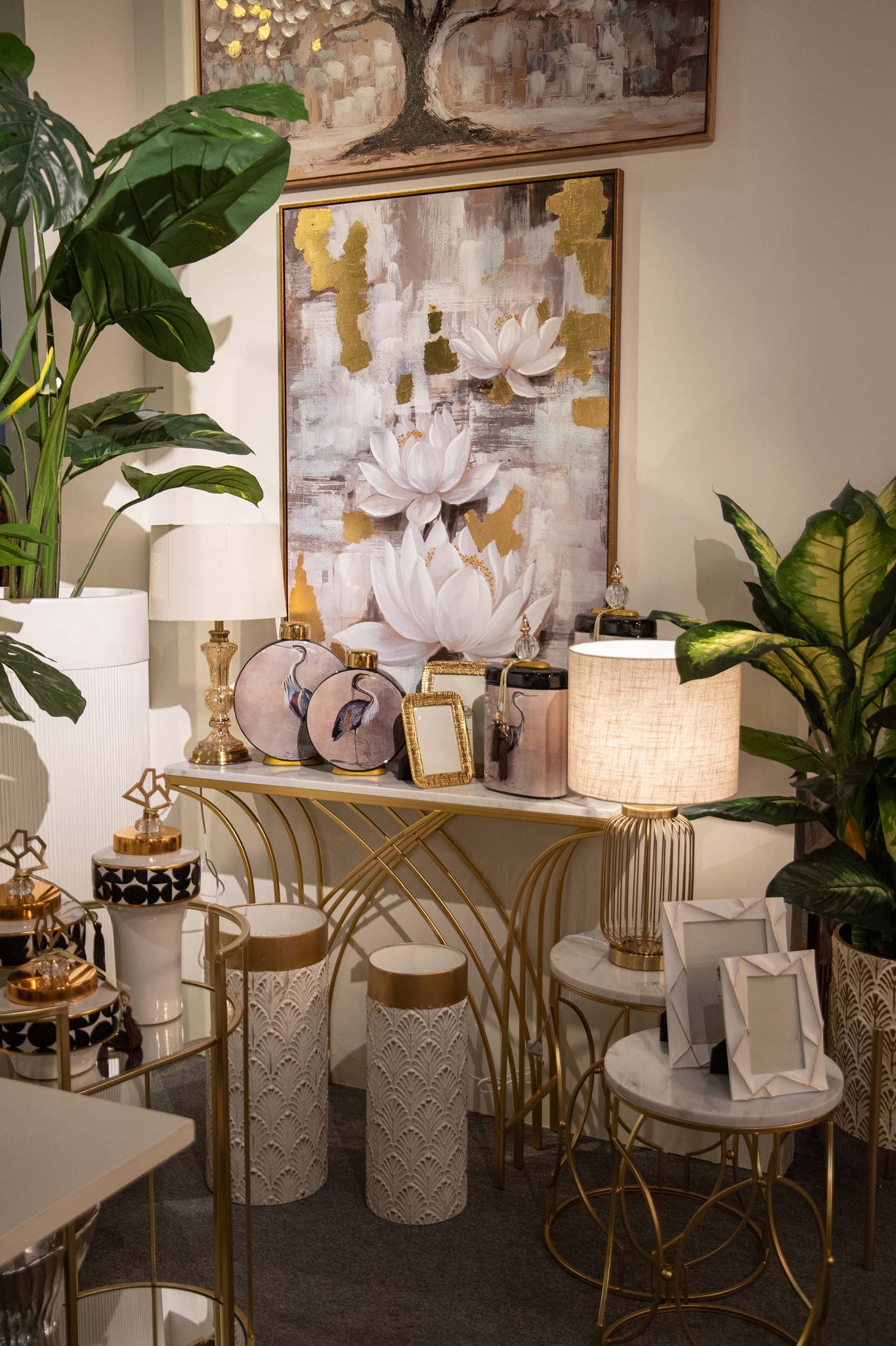 CONSOLA METAL MARMOL BLANCO 104x30x79 CM