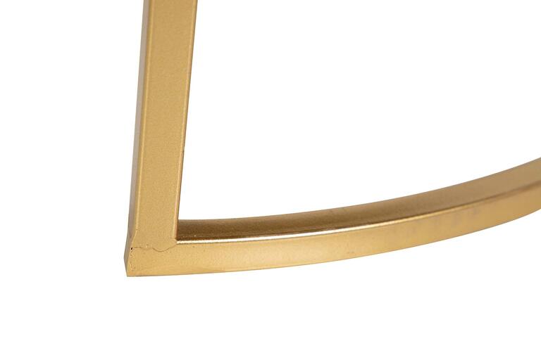 SET 2 MESAS NIDO METAL ESPEJO 60x60x41 50x50x38 CM